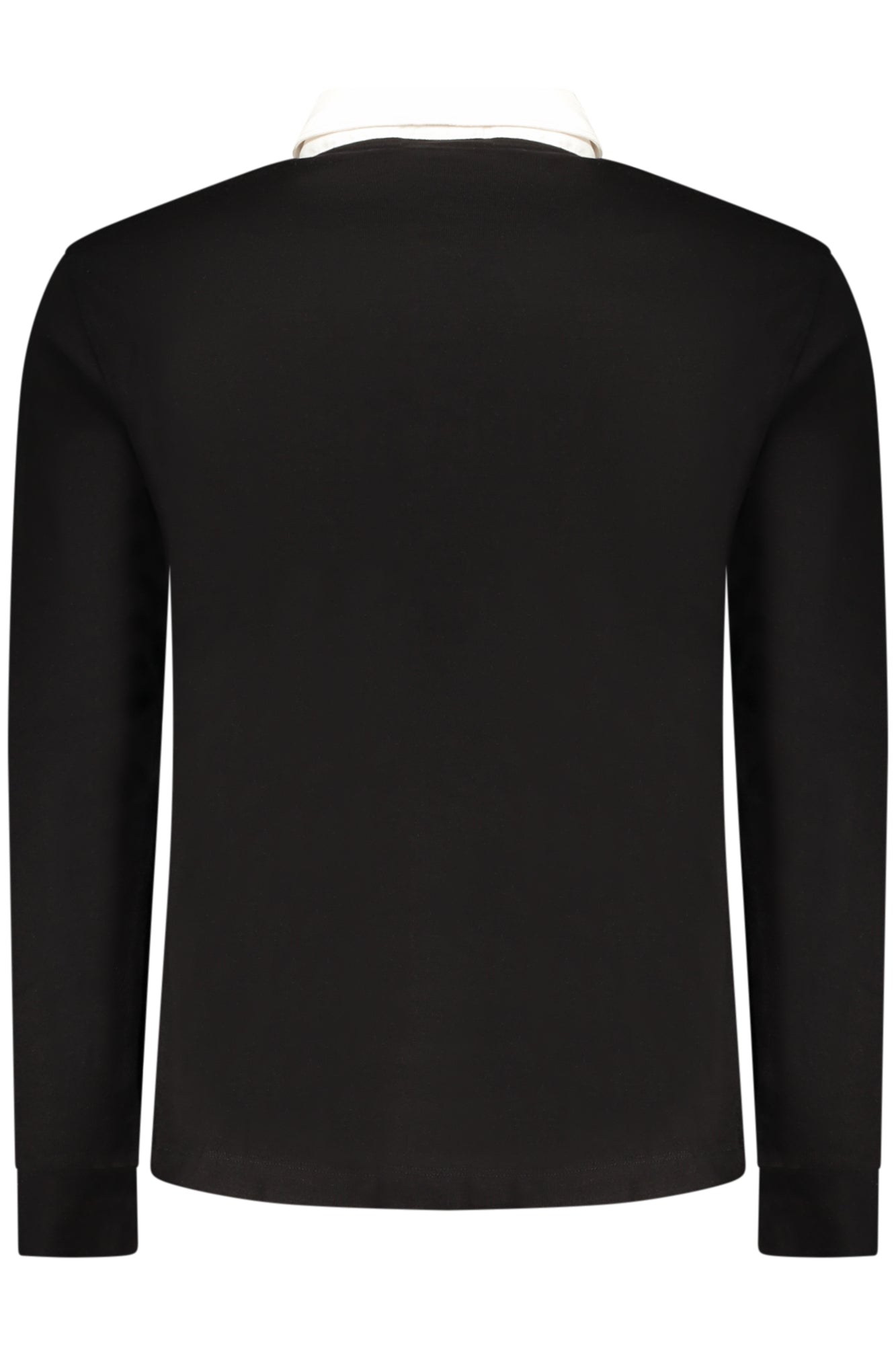 PEPE JEANS MEN'S LONG-SLEEVED POLO SHIRT, BLACK