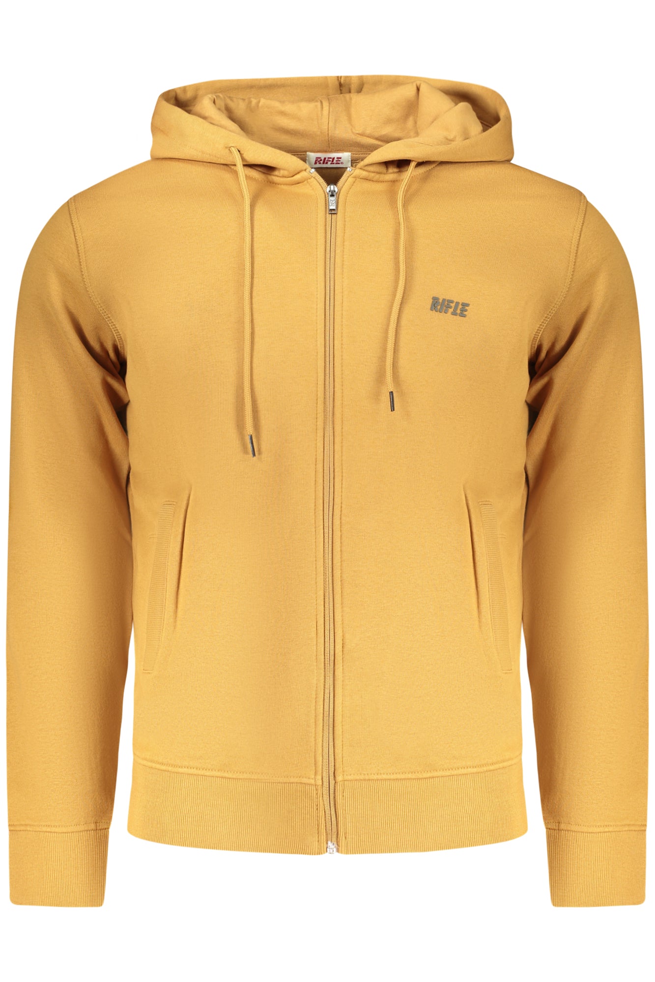 RIFLE MEN'S BROWN ZIP-UP SWEATSHIRT