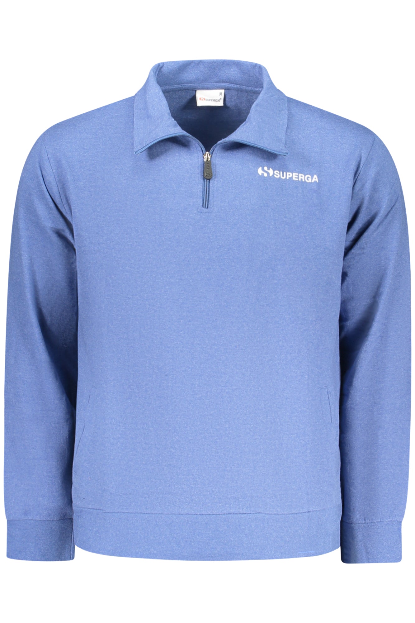 SUPERGA MEN'S ZIP-UP SWEATSHIRT, BLUE