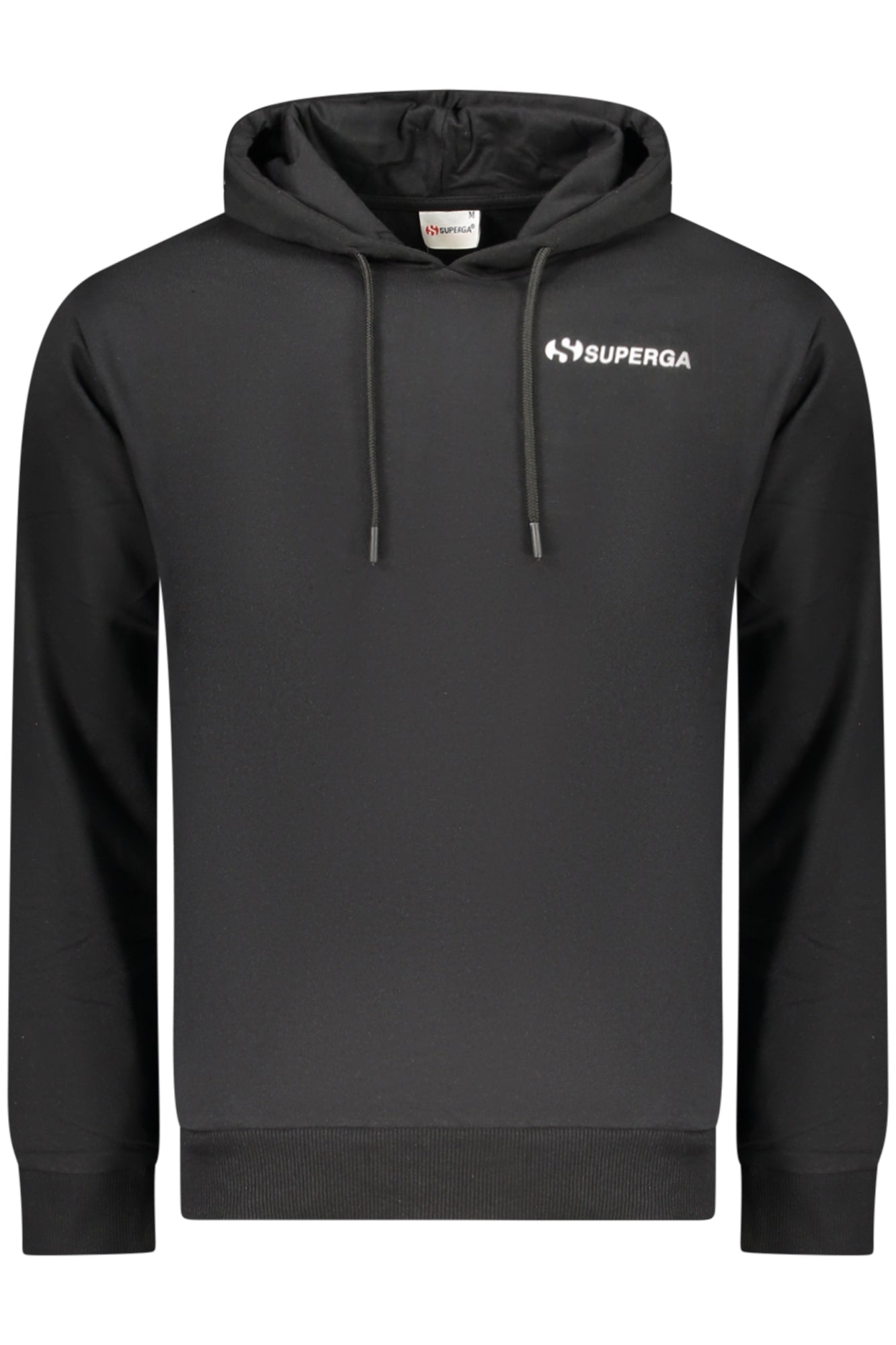 SUPERGA MEN'S BLACK ZIP-UP SWEATSHIRT
