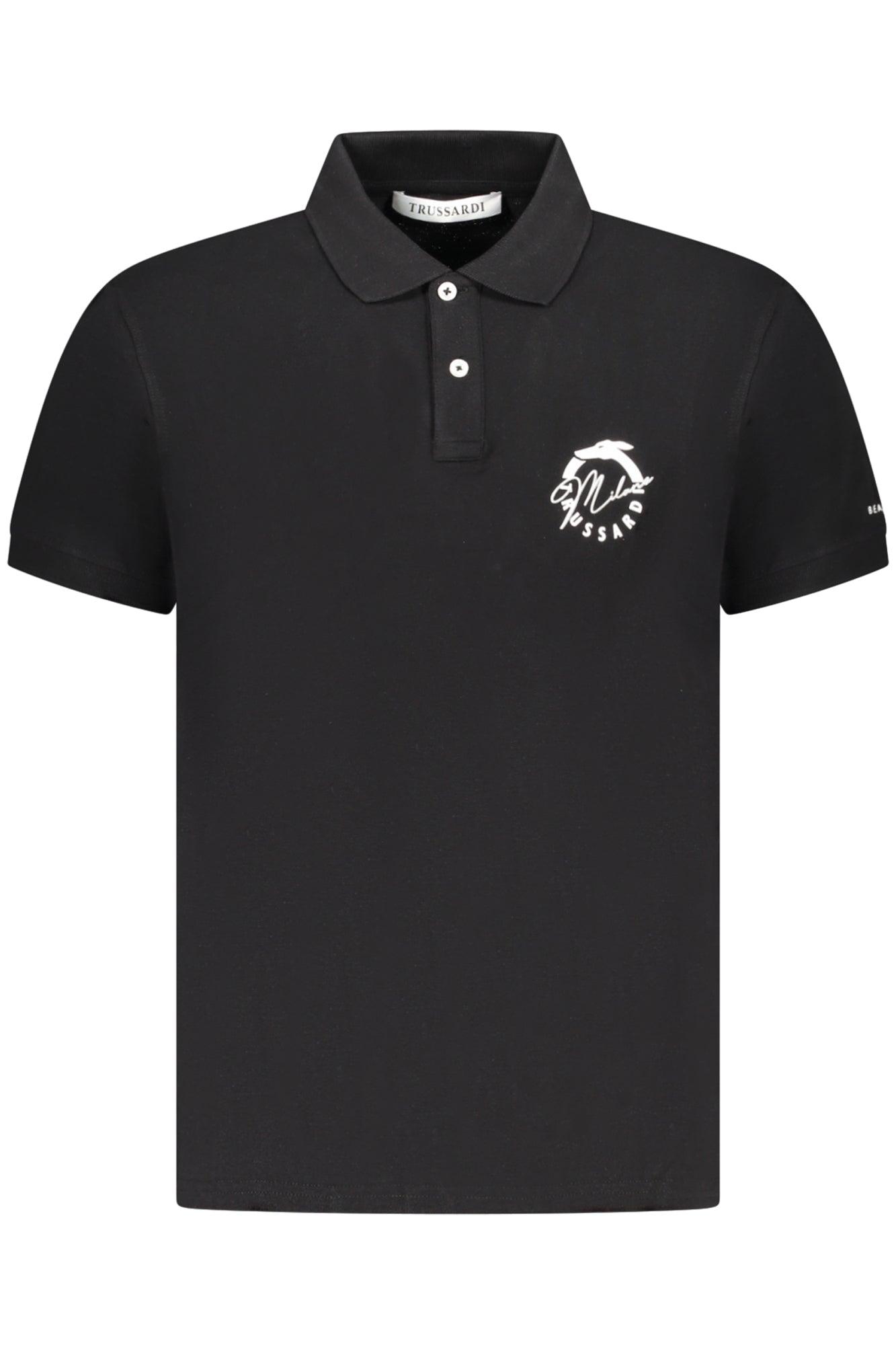 TRUSSARDI MEN'S SHORT SLEEVE POLO BLACK