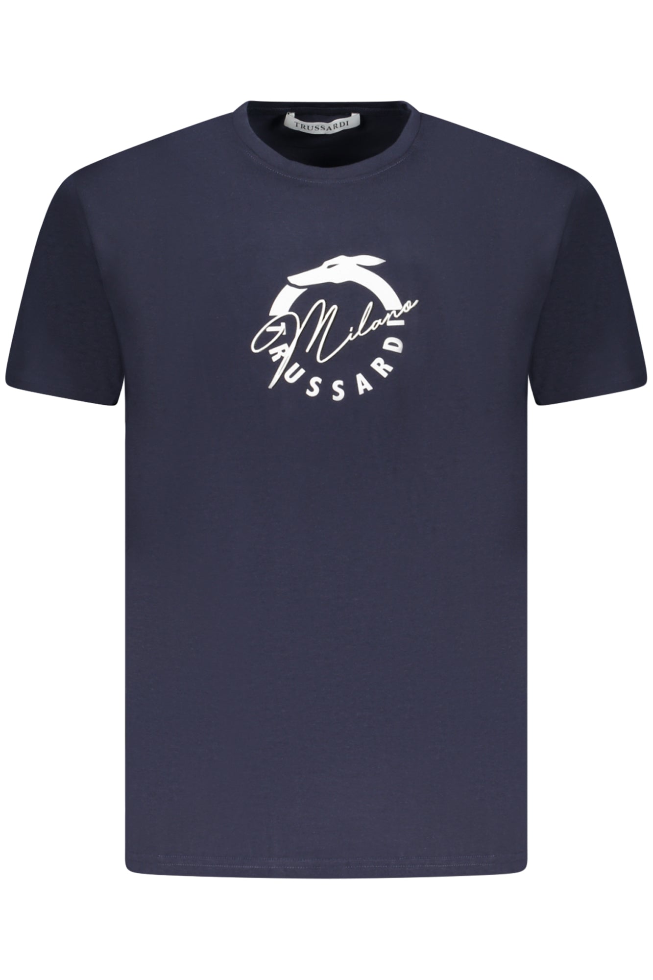 TRUSSARDI MEN'S SHORT SLEEVE T-SHIRT BLUE