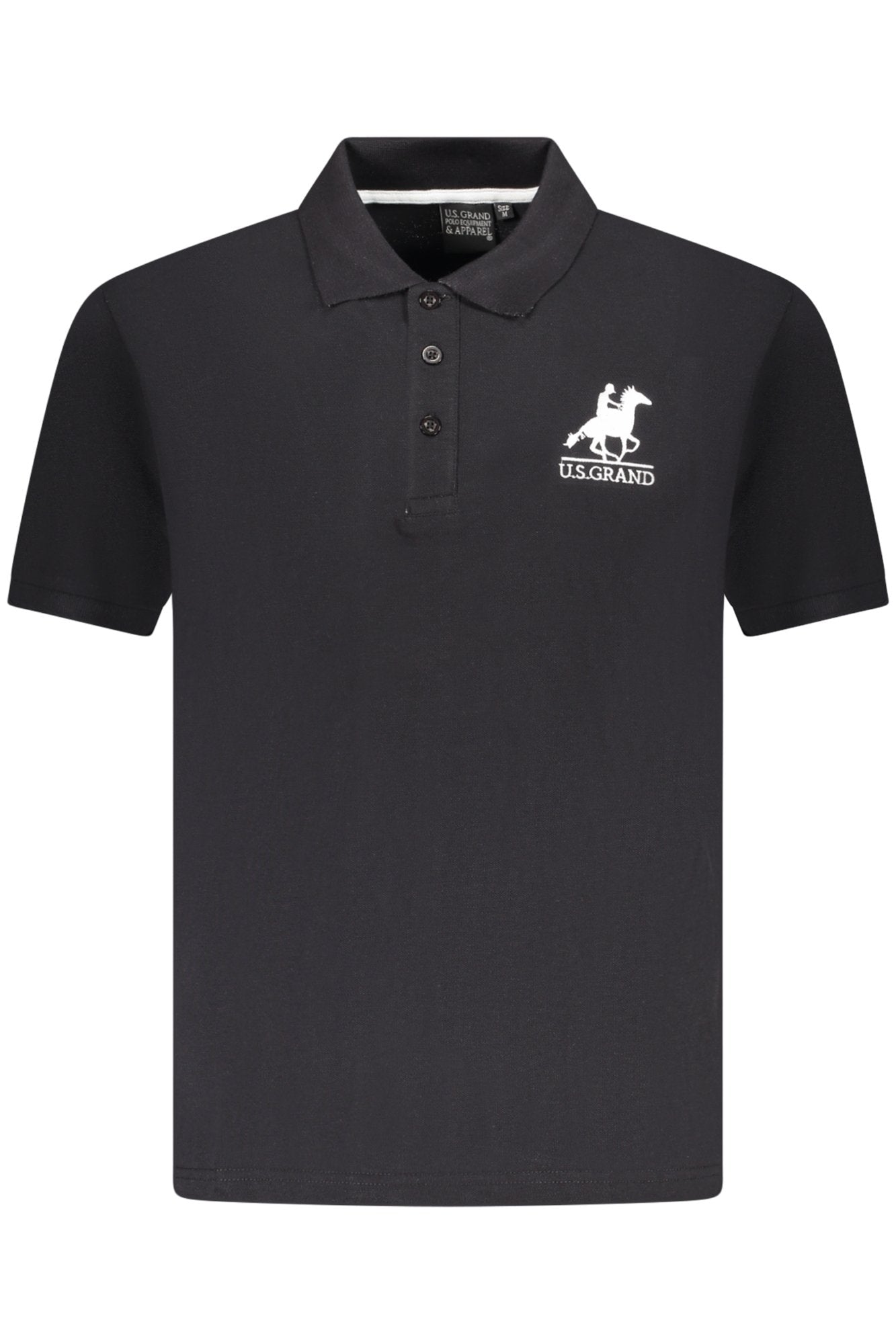 US GRAND POLO SHORT SLEEVE MEN'S BLACK