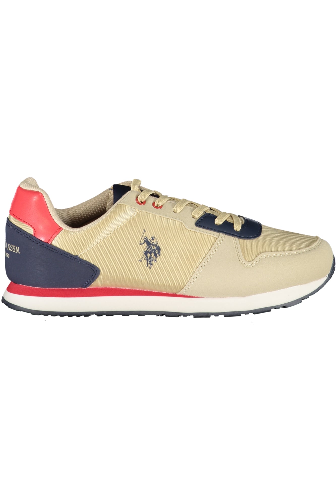 US POLO ASSN. BEIGE CHILDREN'S SPORTS SHOES