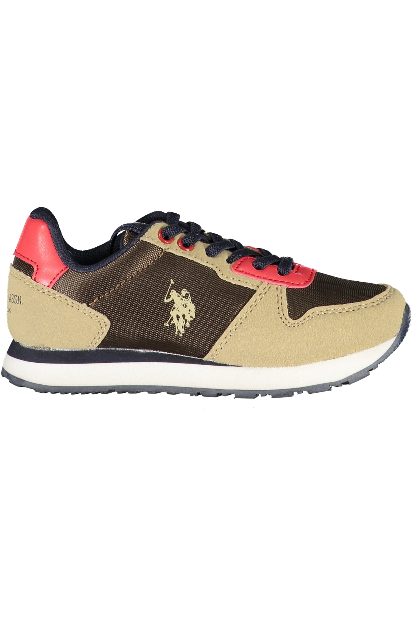 US POLO ASSN. BROWN CHILDREN'S SPORTS SHOES