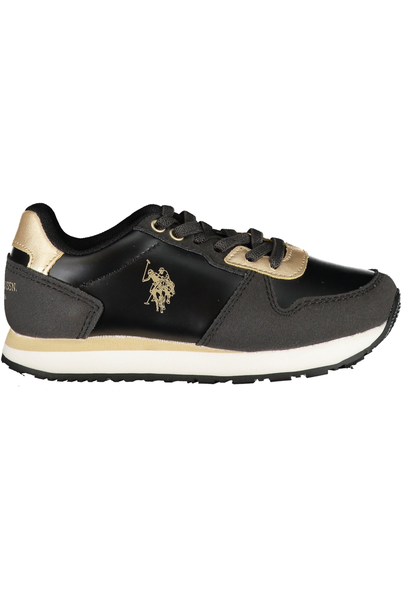 US POLO ASSN. BLACK CHILDREN'S SPORTS SHOES