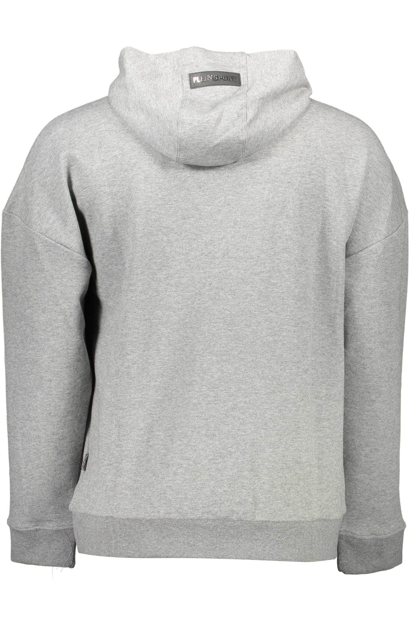PLEIN SPORT SWEATSHIRT WITHOUT ZIP MAN GRAY