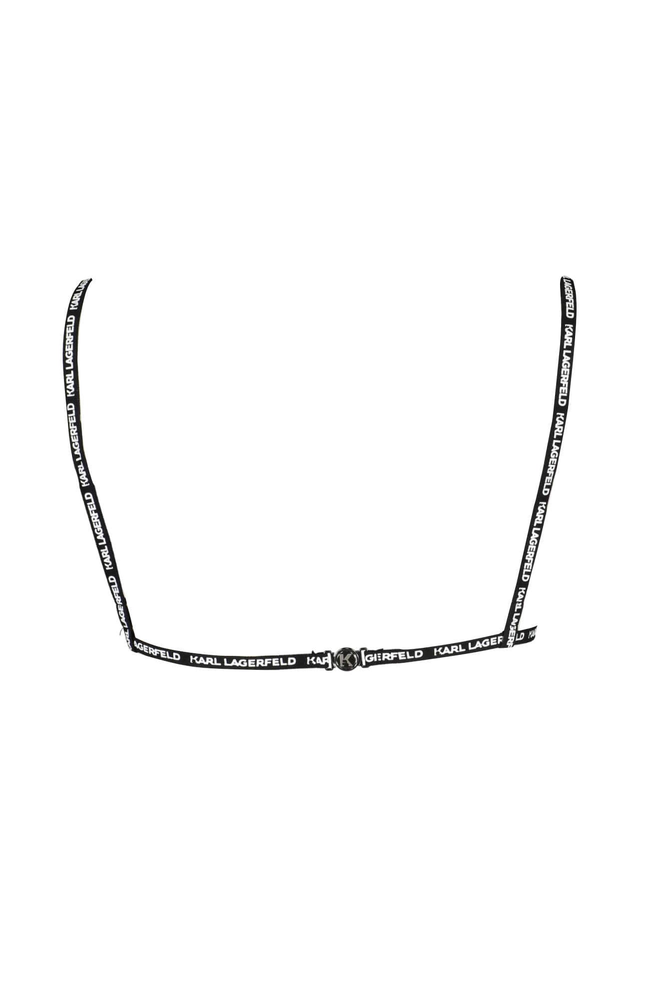 KARL LAGERFELD SWIMSUIT PARTS ABOVE WOMAN BLACK