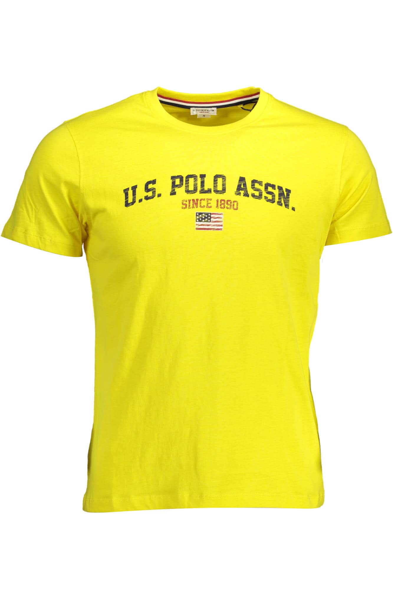 US POLO ASSN. MEN'S SHORT-SLEEVE T-SHIRT YELLOW