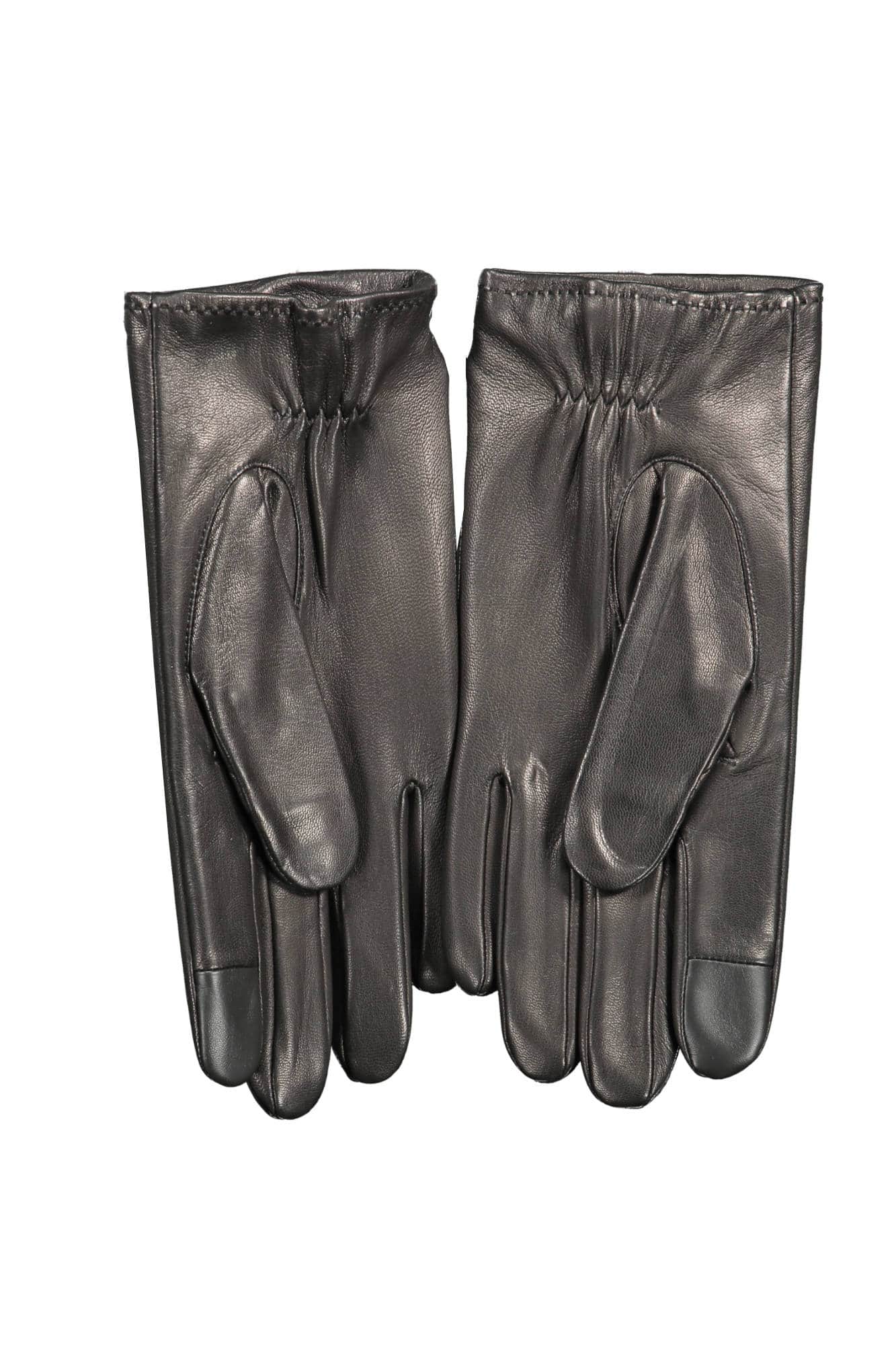 TOMMY HILFIGER MEN'S BLACK GLOVES
