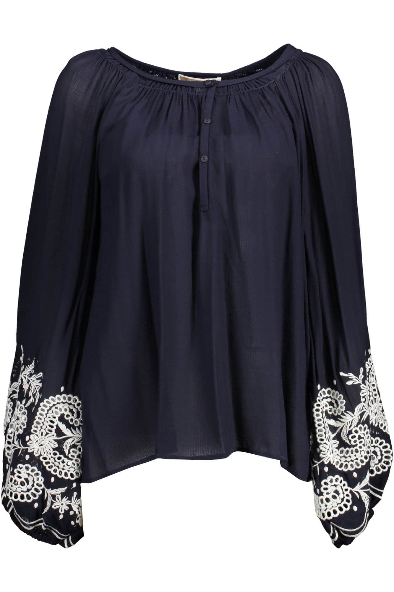 KOCCA LANGE MOUW SHIRT BLAUW DAMES
