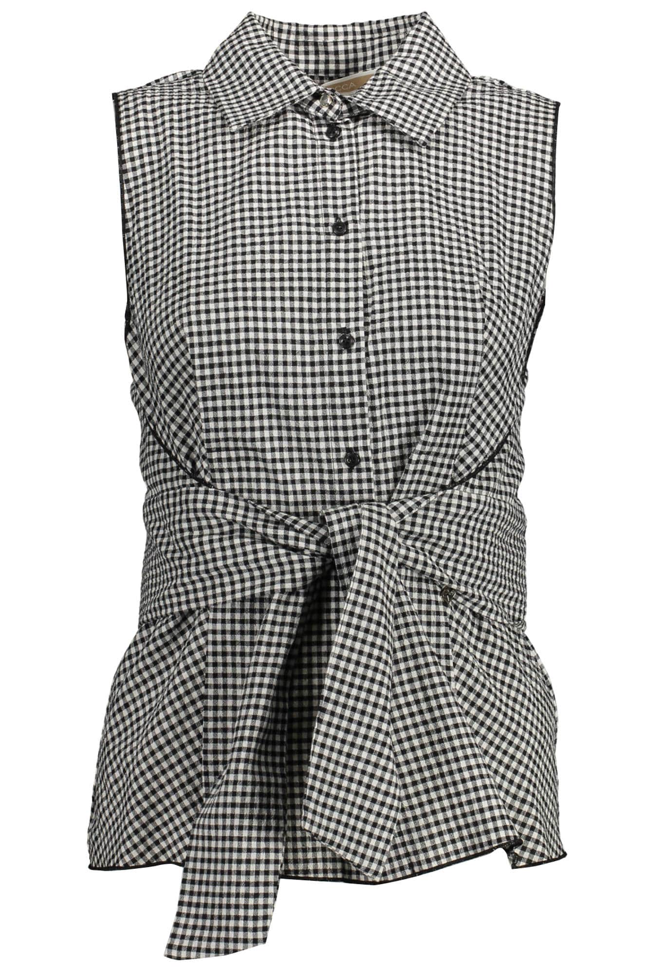 KOCCA DAMES MOUWLOOS SHIRT ZWART