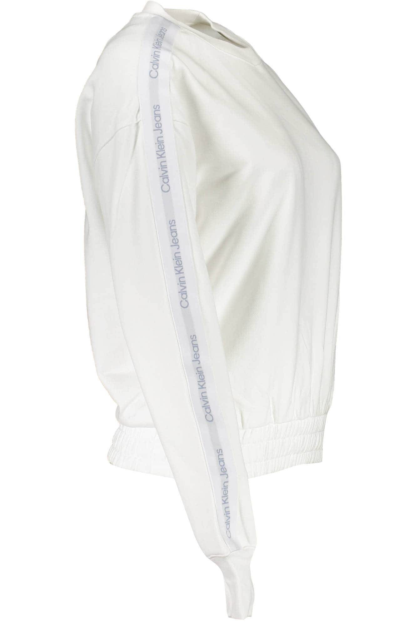CALVIN KLEIN SWEATSHIRT WITHOUT ZIP WOMAN WHITE