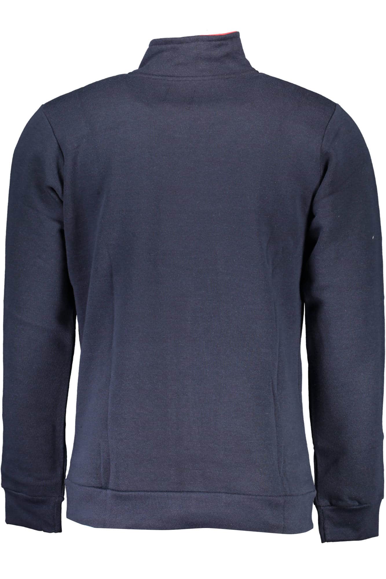GIAN MARCO VENTURI MEN'S BLACK SWEATSHIRT WITH ZIP