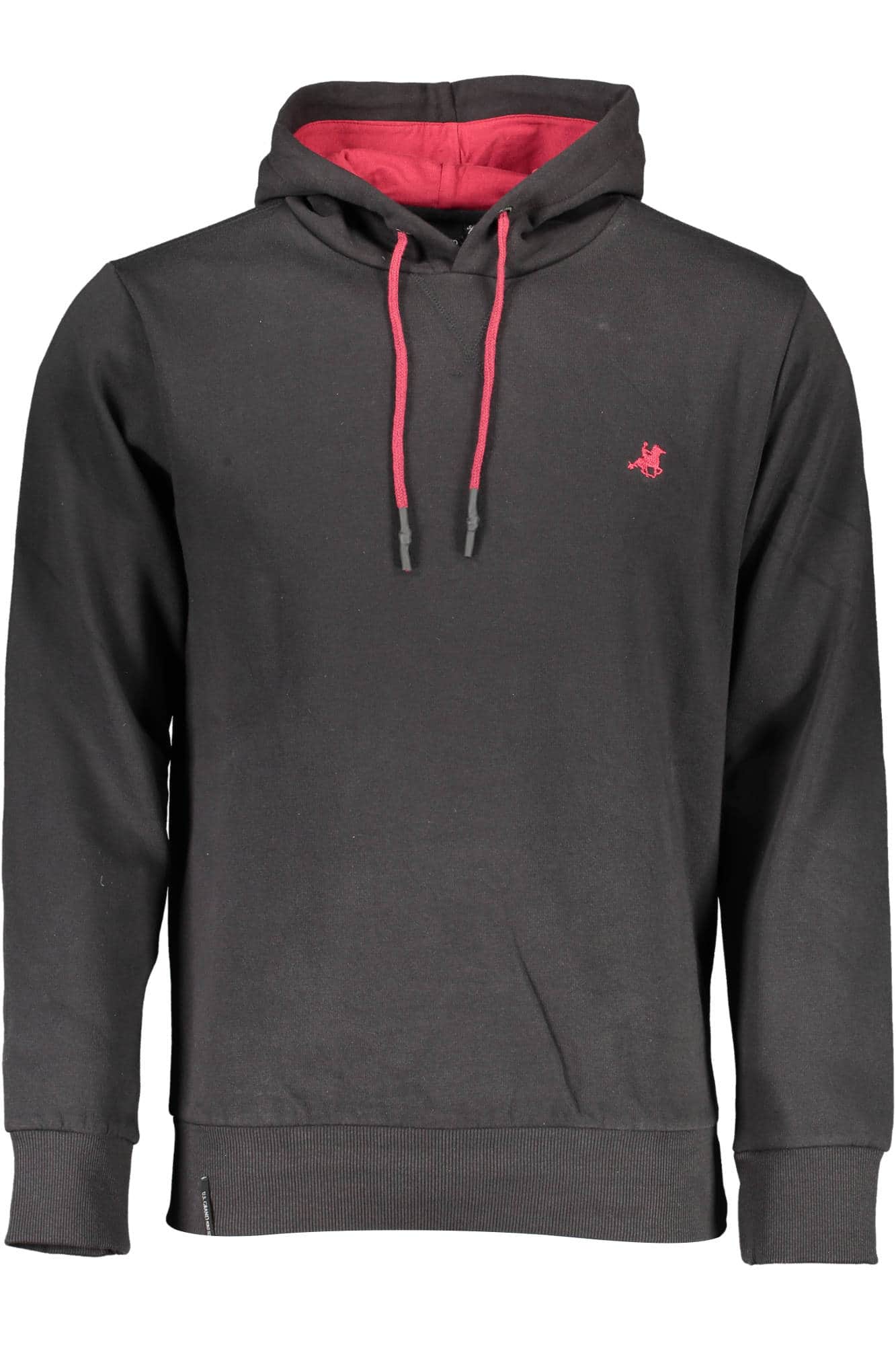US GRAND MEN'S BLACK ZIP-UP SWEATSHIRT