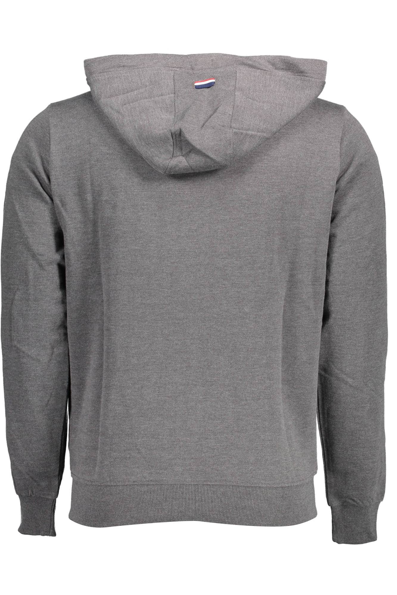 US POLO ASSN. MEN'S GRAY ZIP-UP SWEATSHIRT