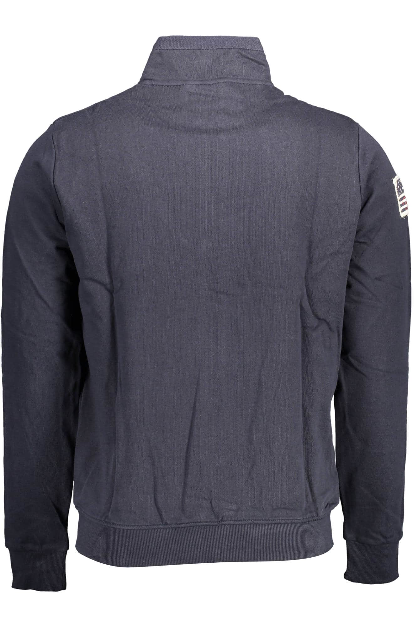 US POLO ASSN. MEN'S PURPLE ZIP-UP SWEATSHIRT