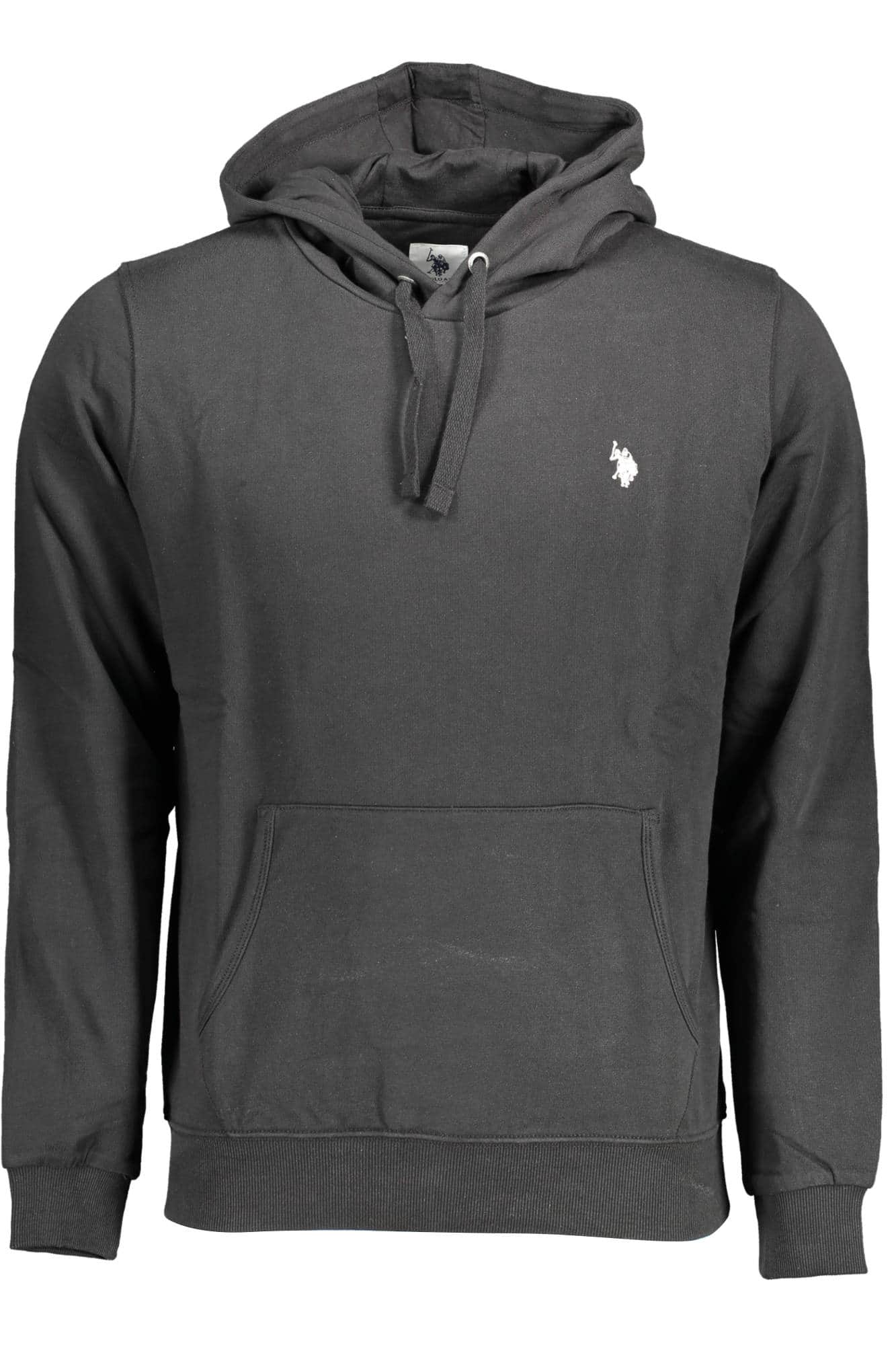 US POLO ASSN. MEN'S BLACK ZIP-UP SWEATSHIRT