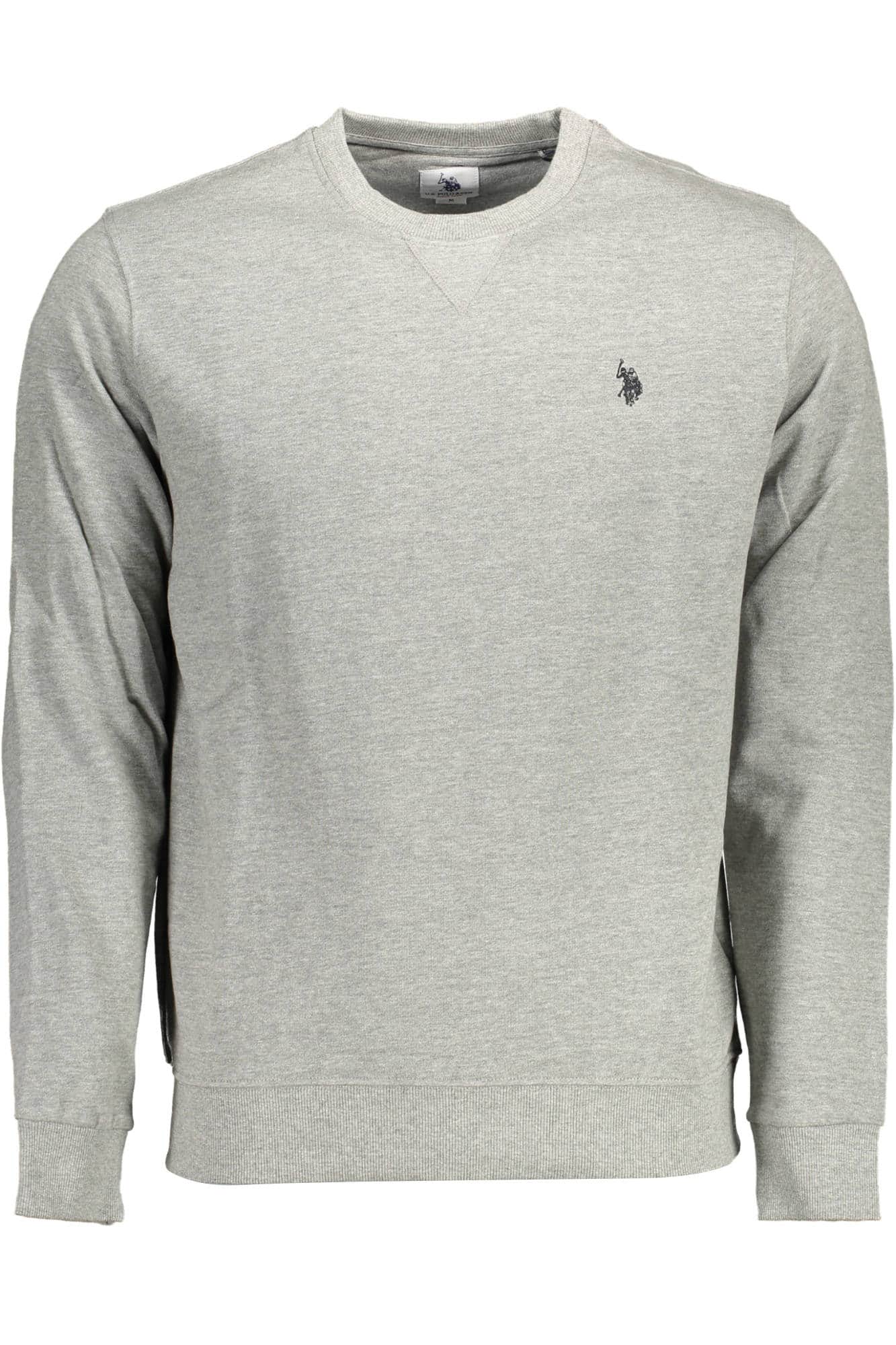 US POLO ASSN. MEN'S GRAY ZIP-UP SWEATSHIRT