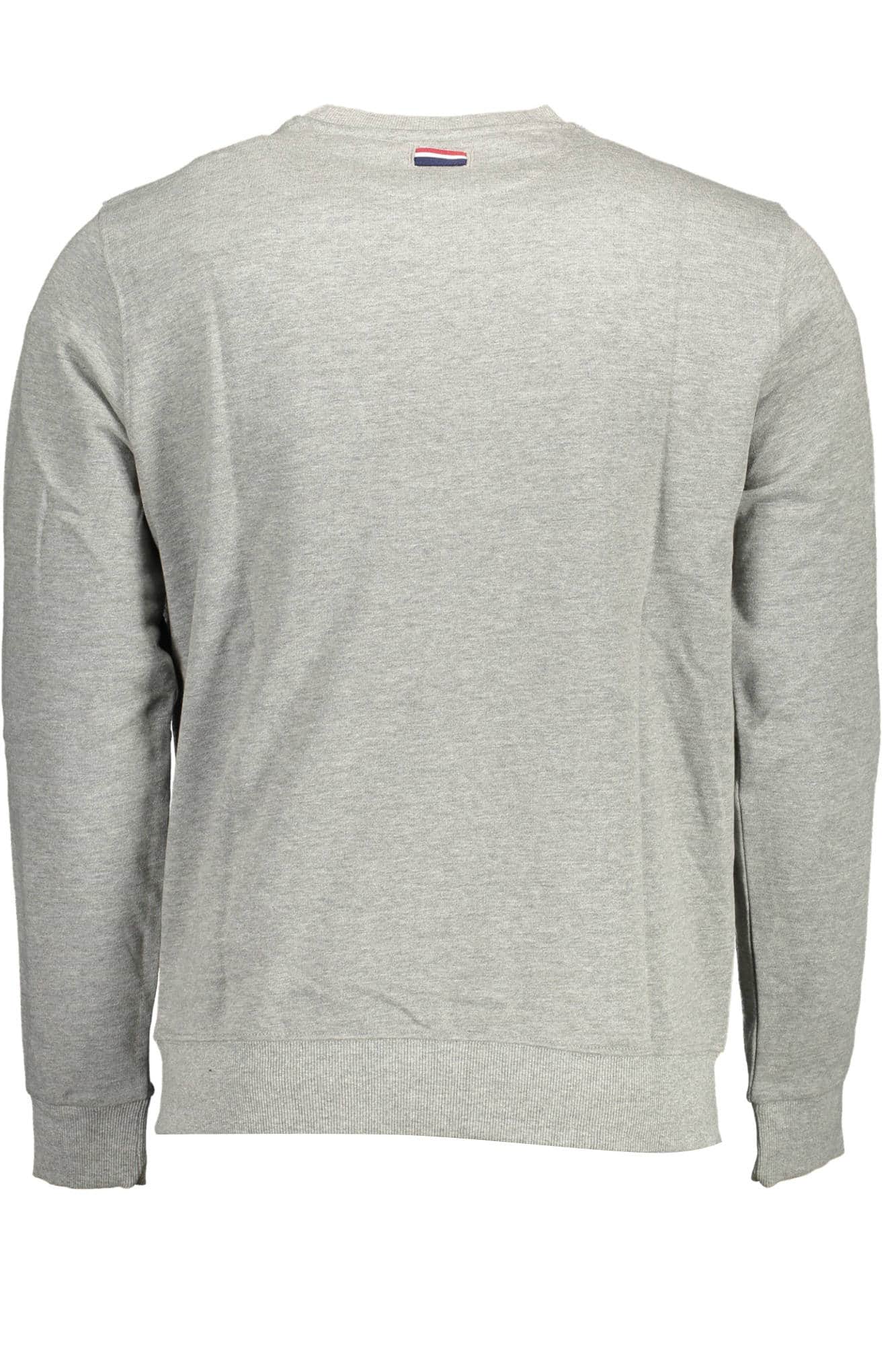 US POLO ASSN. MEN'S GRAY ZIP-UP SWEATSHIRT