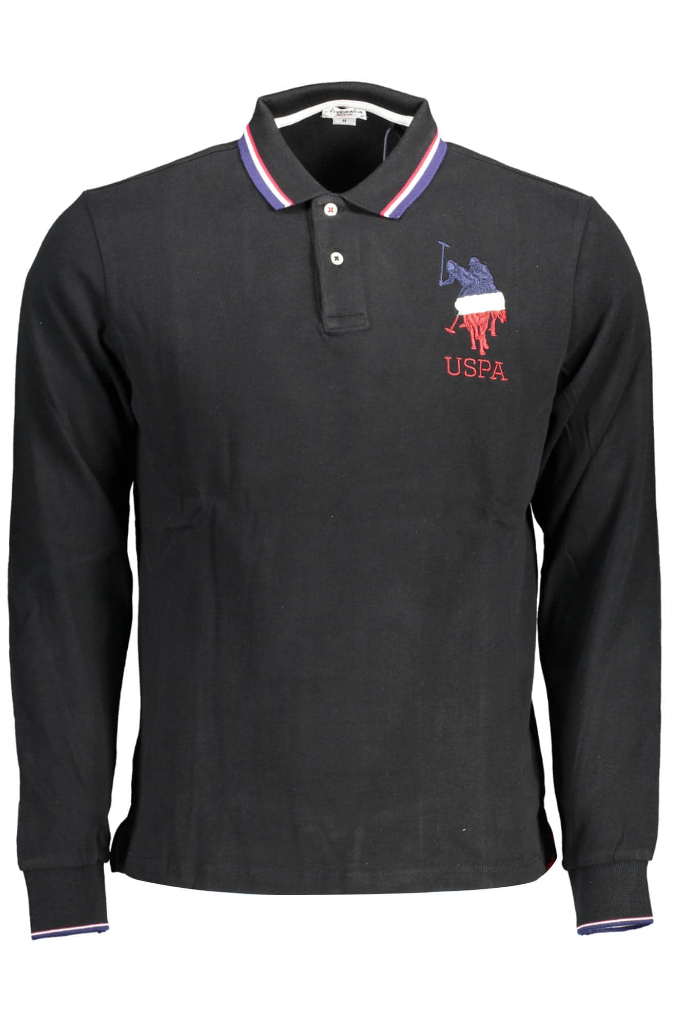US POLO ASSN. MEN'S LONG-SLEEVED POLO SHIRT, BLUE