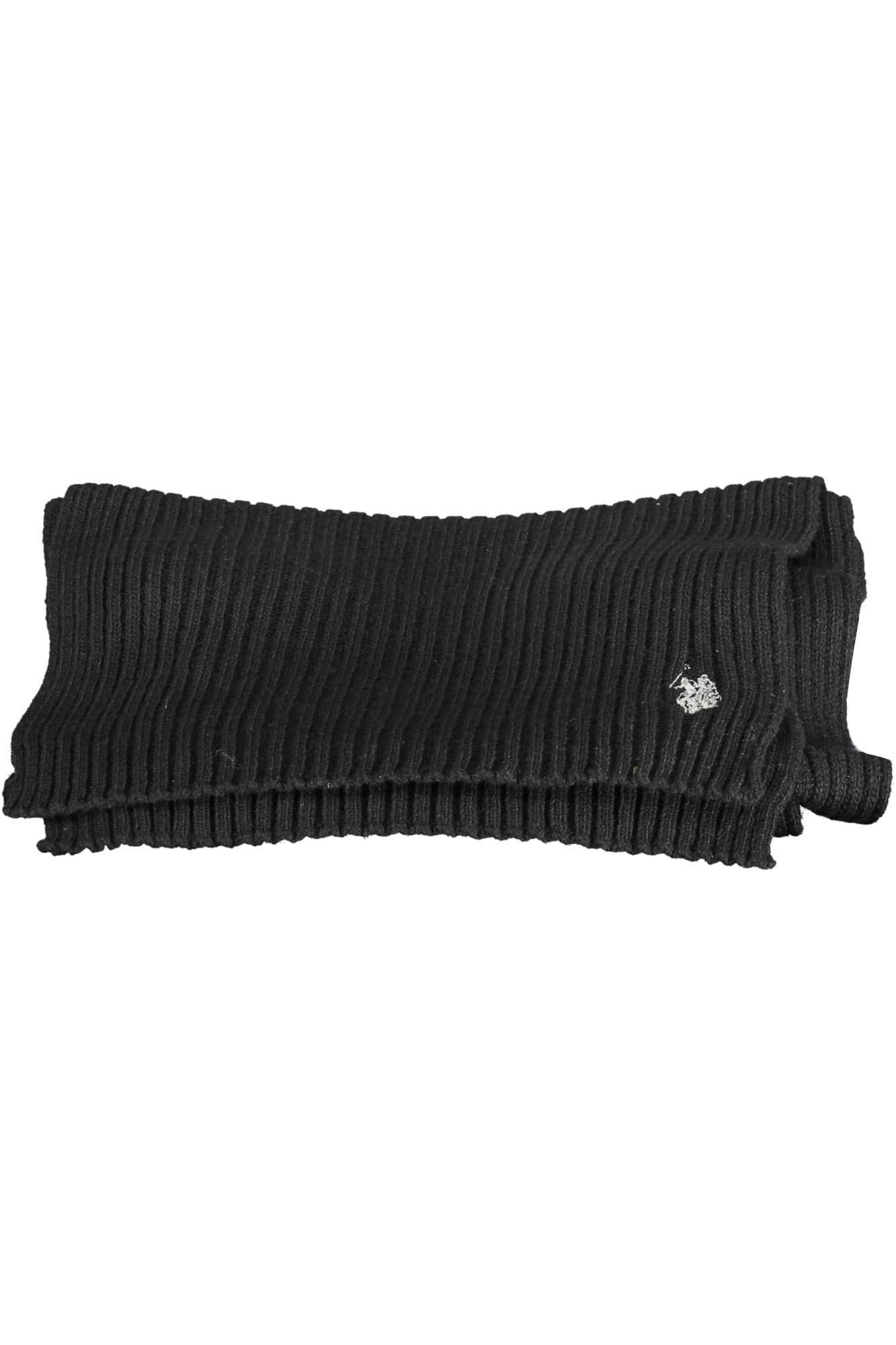 US POLO ASSN. MEN'S BLACK SCARF