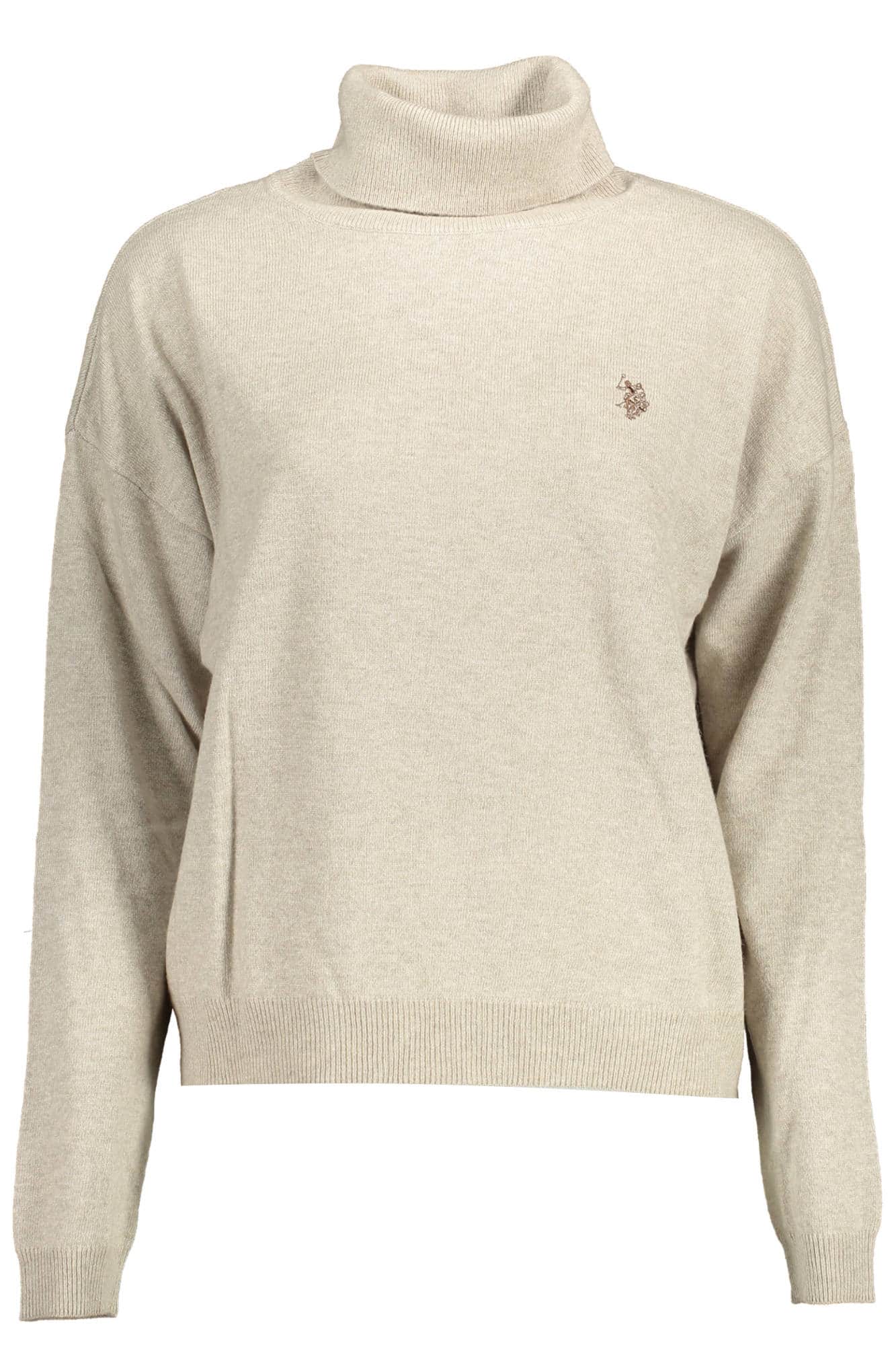 US POLO ASSN. WOMEN'S WHITE TURTLENECK