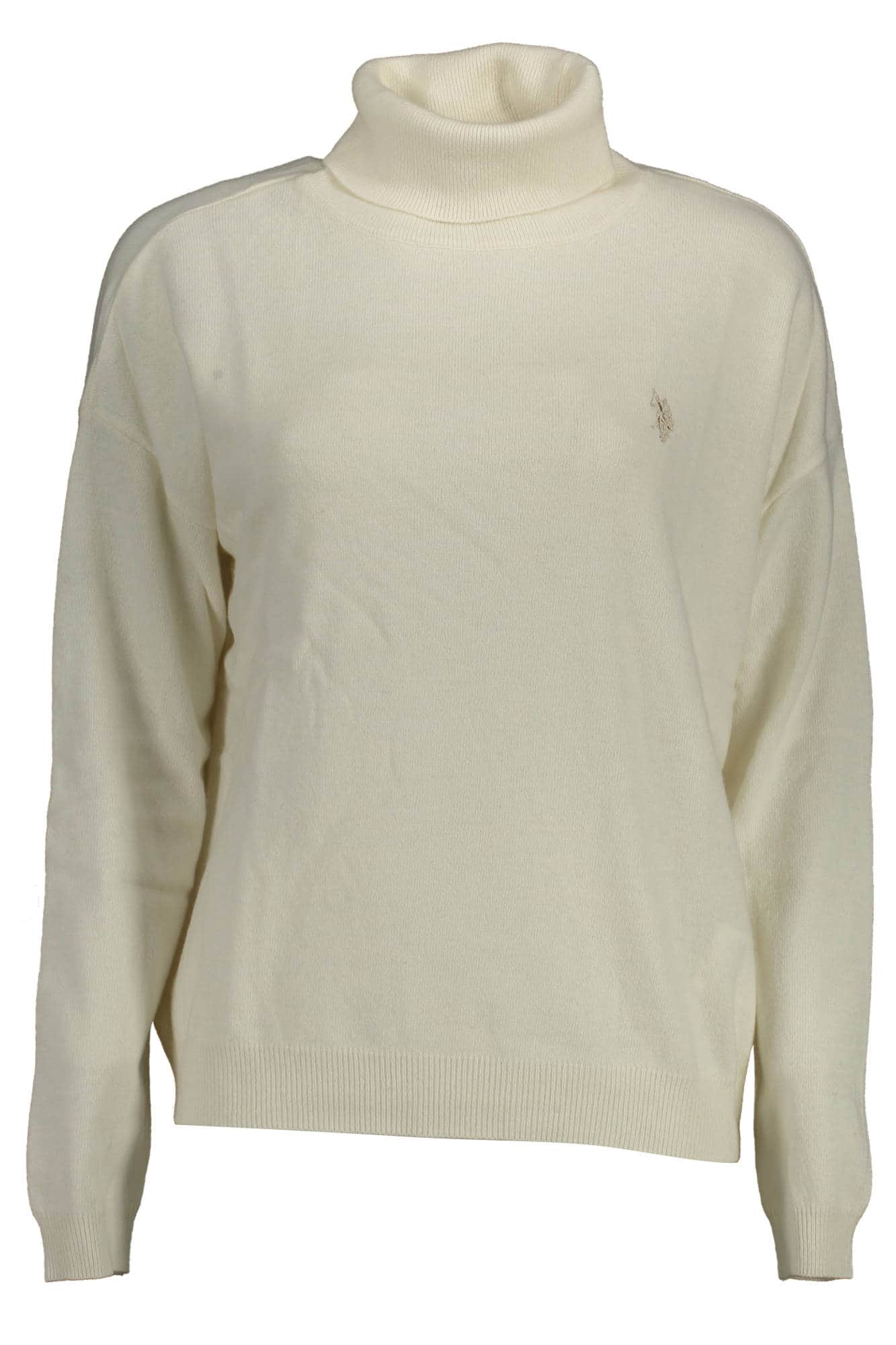 US POLO ASSN. WOMEN'S WHITE TURTLENECK