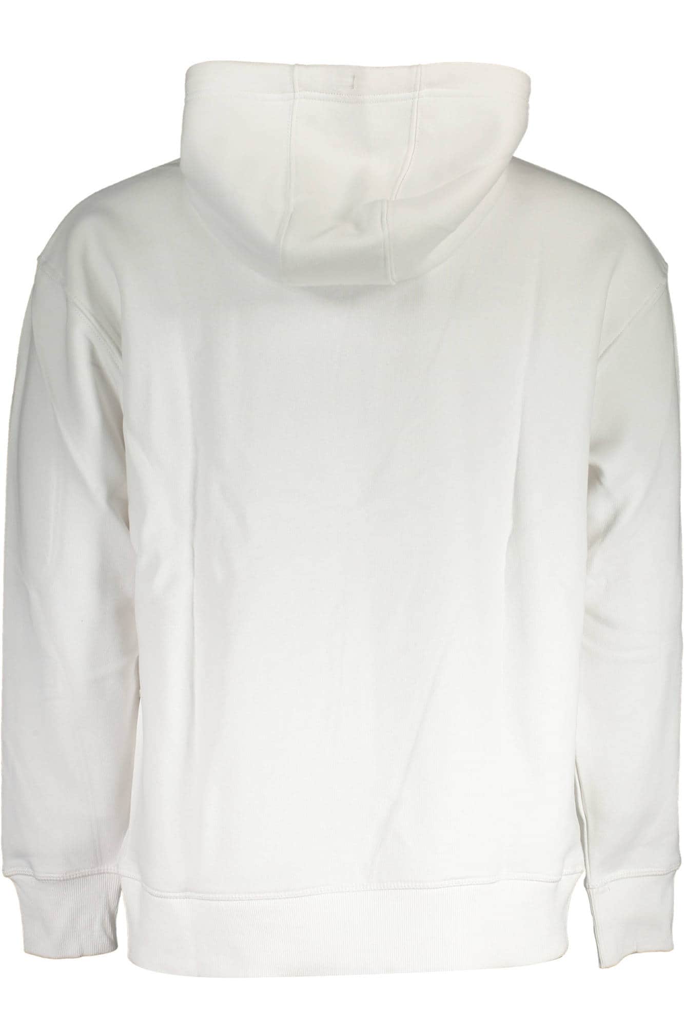 TOMMY HILFIGER MEN'S WHITE ZIPPED SWEATSHIRT