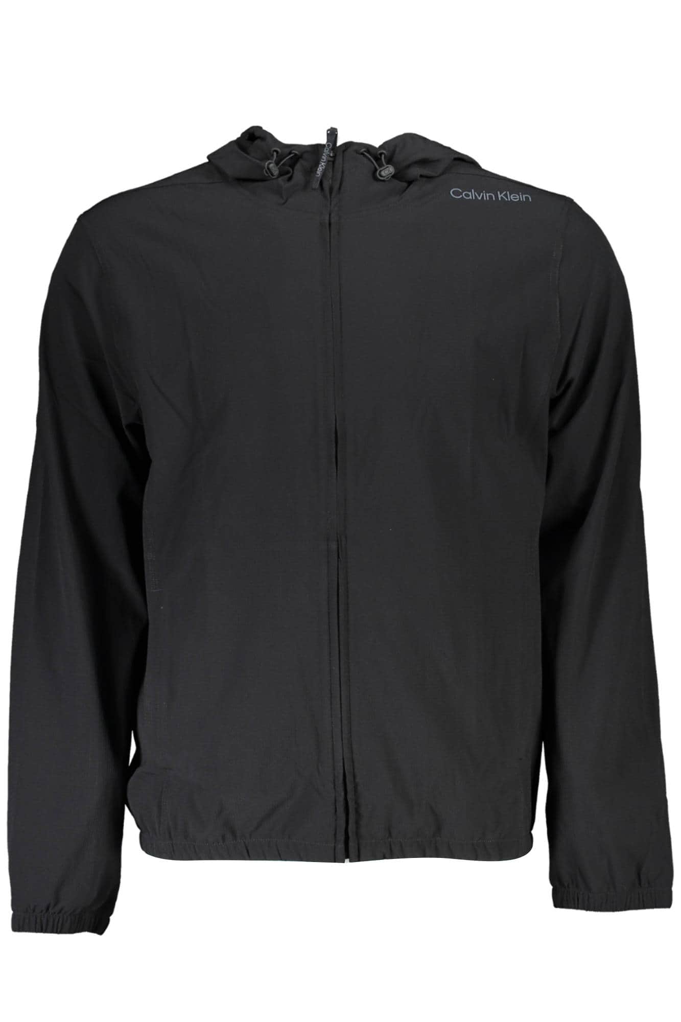 CALVIN KLEIN MEN'S BLACK ZIPPED SWEATSHIRT