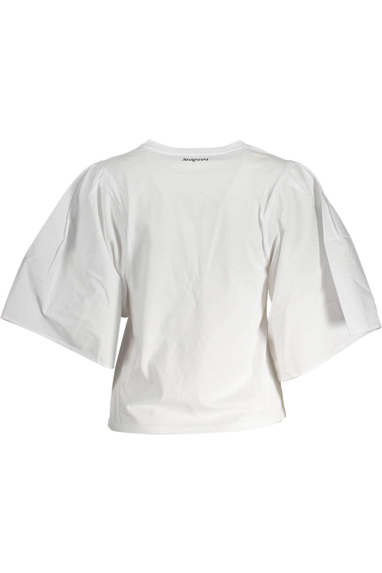 DESIGUAL WOMEN'S SHORT SLEEVE T-SHIRT WHITE