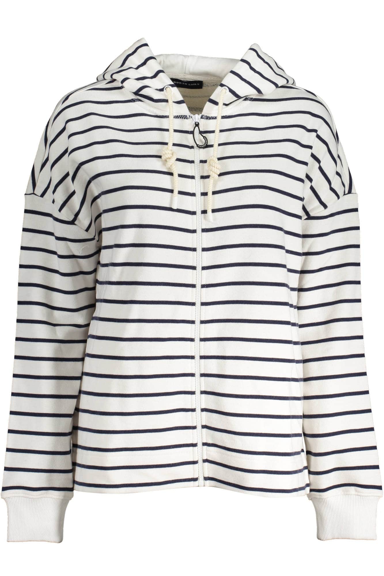 NORTH SAILS WOMEN'S WHITE ZIPPED SWEATSHIRT