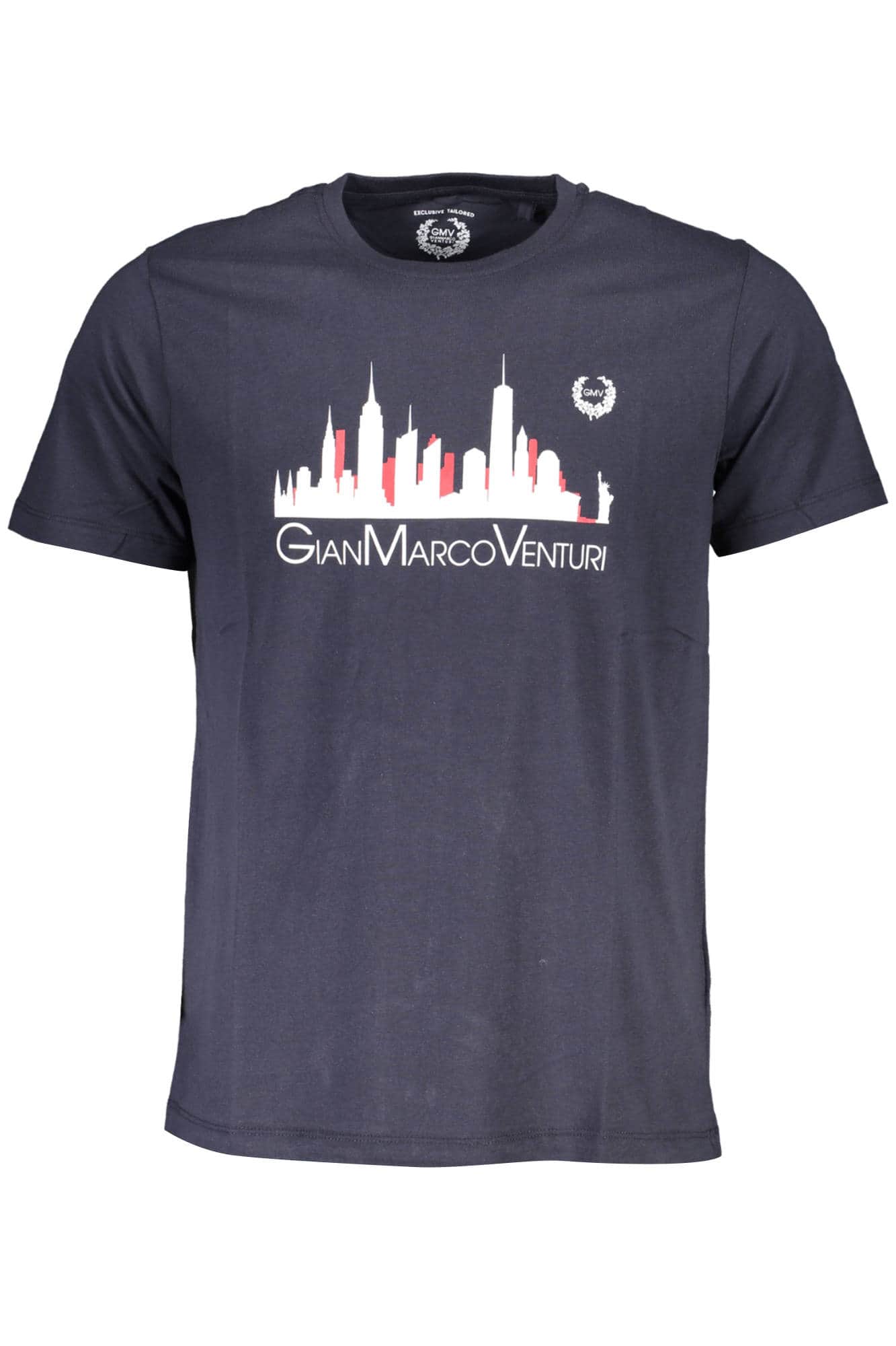 GIAN MARCO VENTURI MEN'S SHORT SLEEVE T-SHIRT RED