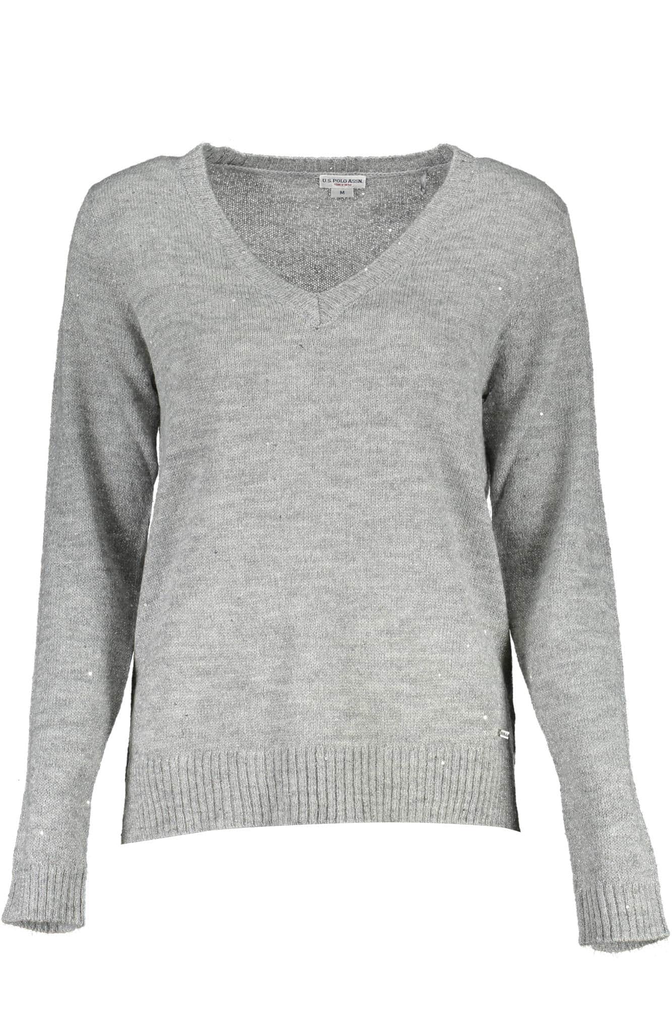 US POLO ASSN. WOMEN'S SILVER SWEATER