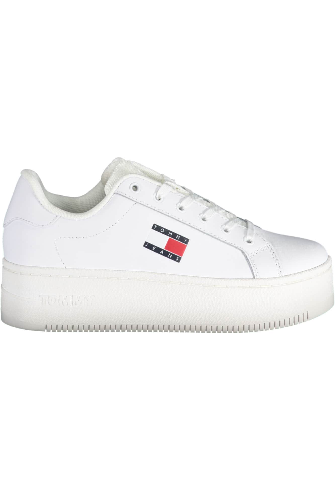TOMMY HILFIGER WHITE WOMEN'S SPORTS SHOES