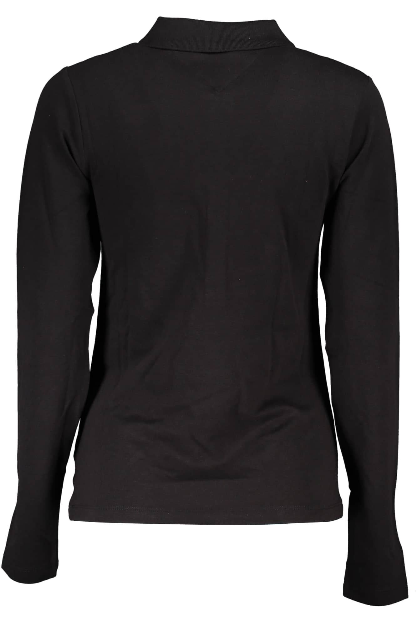 TOMMY HILFIGER WOMEN'S LONG SLEEVE POLO SHIRT BLACK