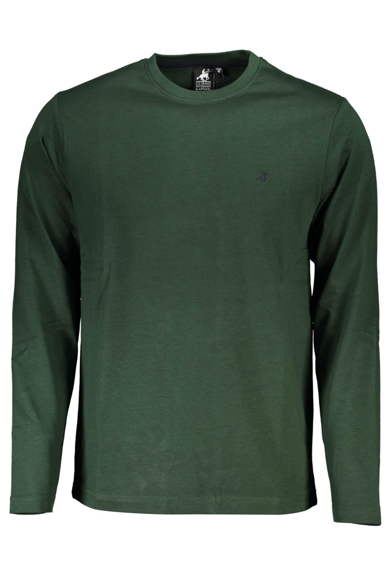 US GRAND MEN'S LONG-SLEEVED GREEN T-SHIRT