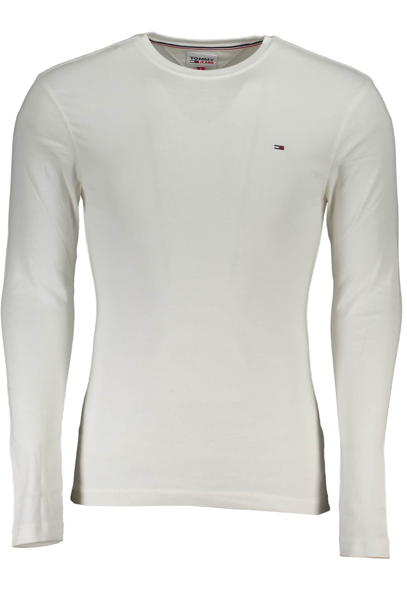 TOMMY HILFIGER MEN'S LONG SLEEVE T-SHIRT WHITE