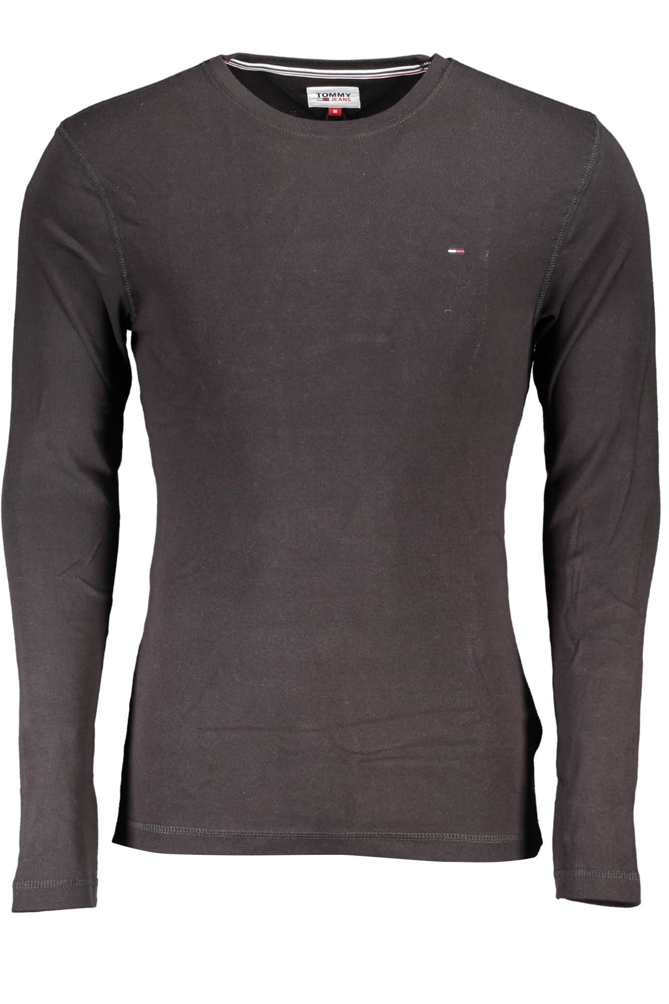 TOMMY HILFIGER HEREN LANGE MOUW T-SHIRT ZWART