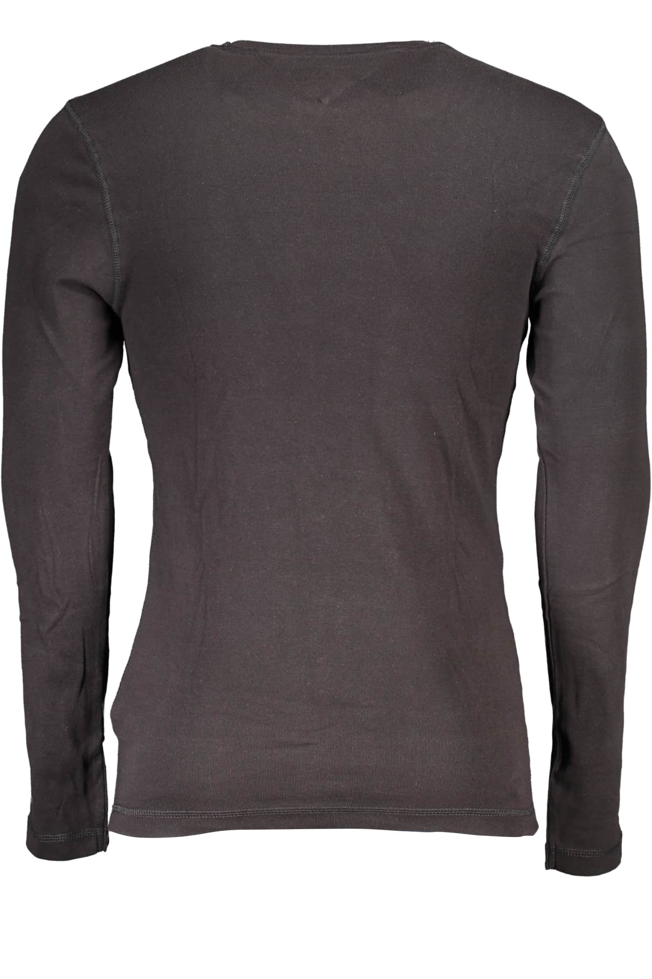 TOMMY HILFIGER HEREN LANGE MOUW T-SHIRT ZWART