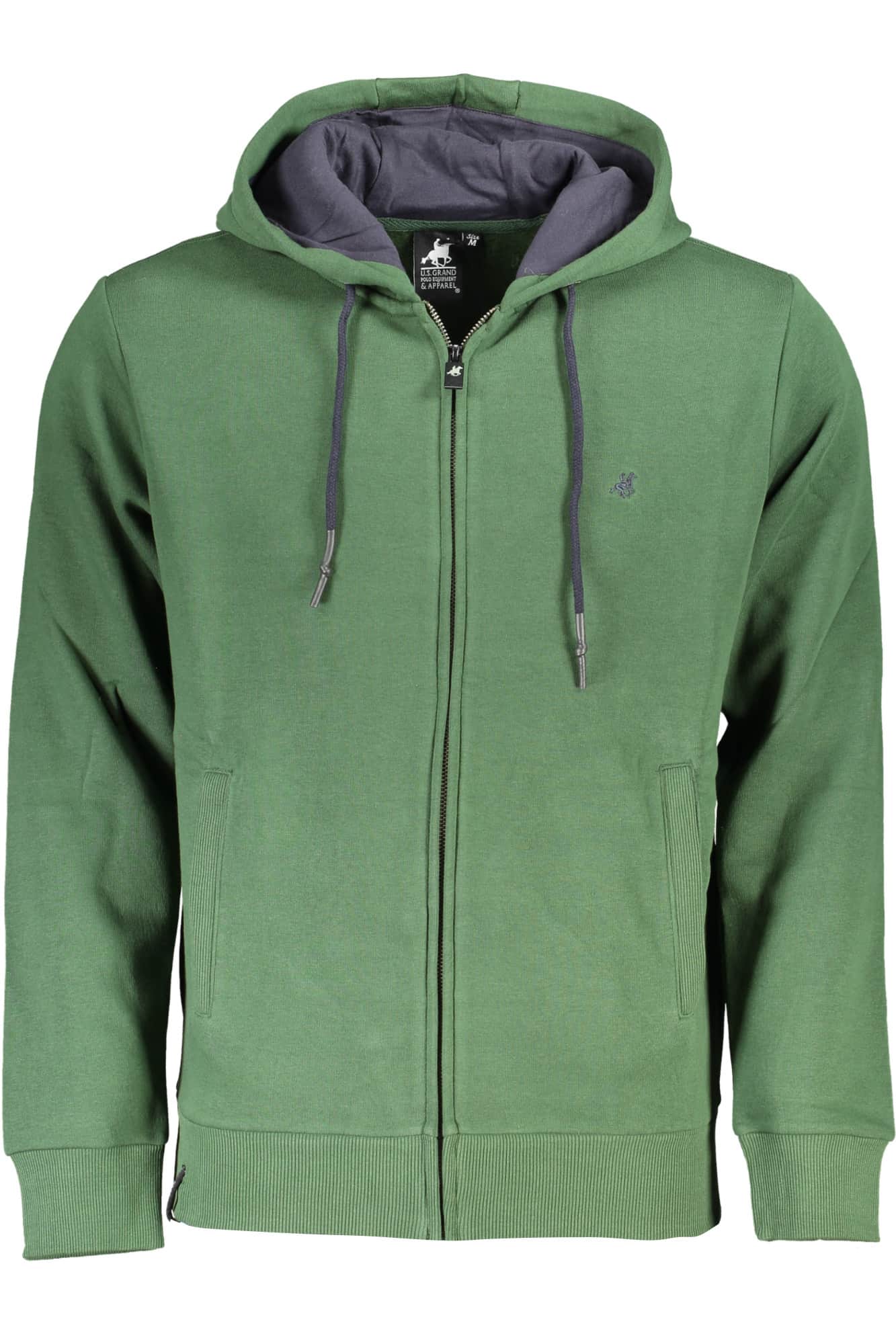 US GRAND MEN'S BLUE ZIP-UP SWEATSHIRT
