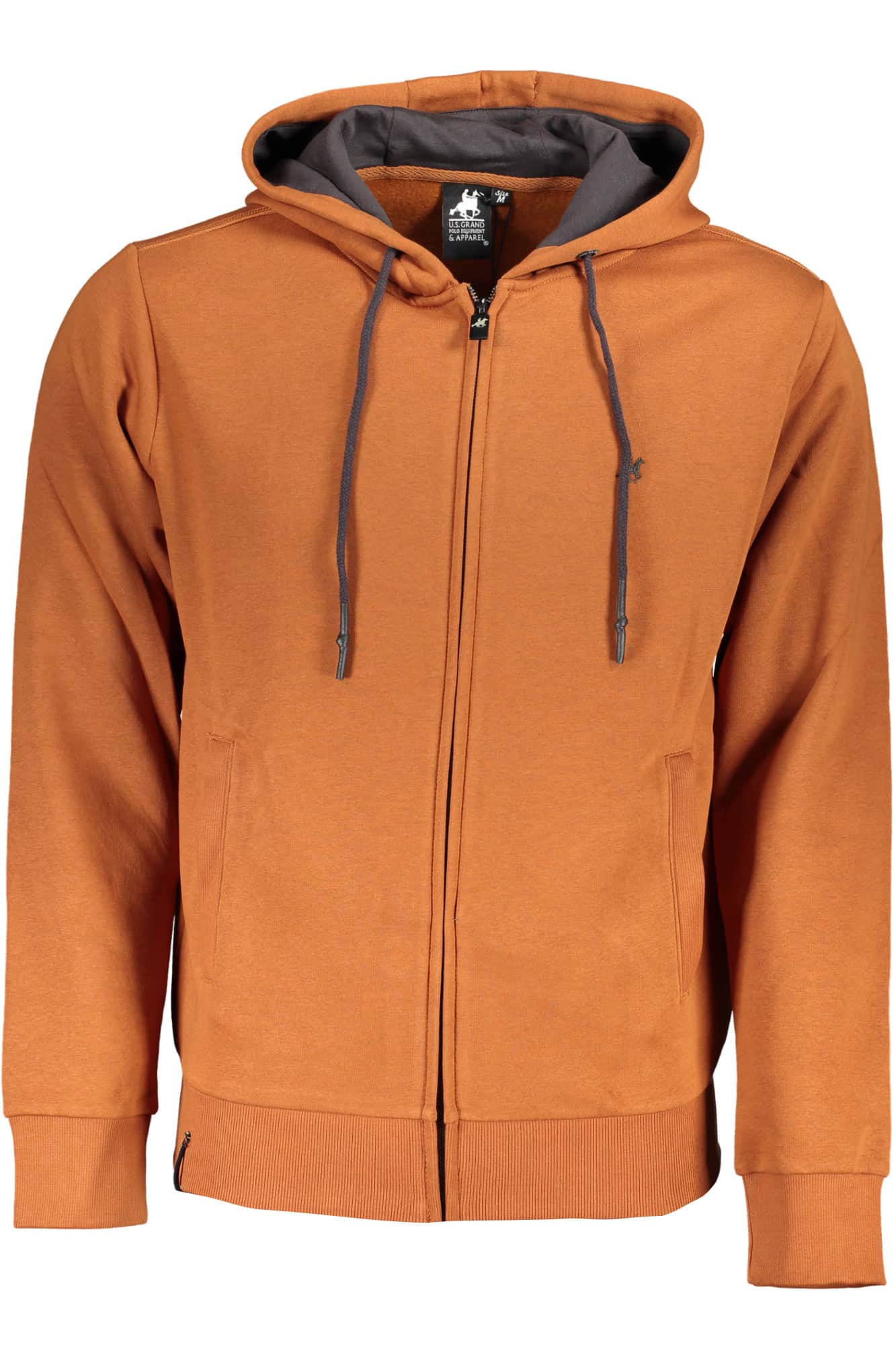 US GRAND MEN'S BLUE ZIP-UP SWEATSHIRT