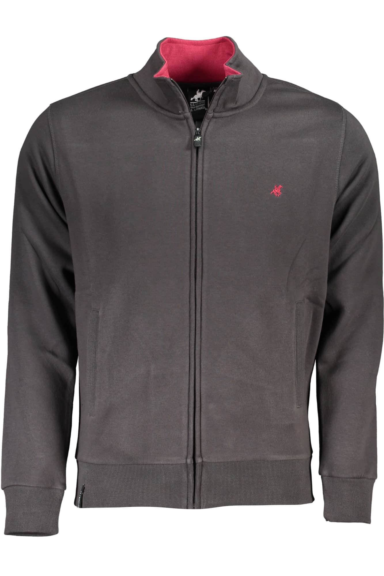 US GRAND MEN'S BLUE ZIP-UP SWEATSHIRT