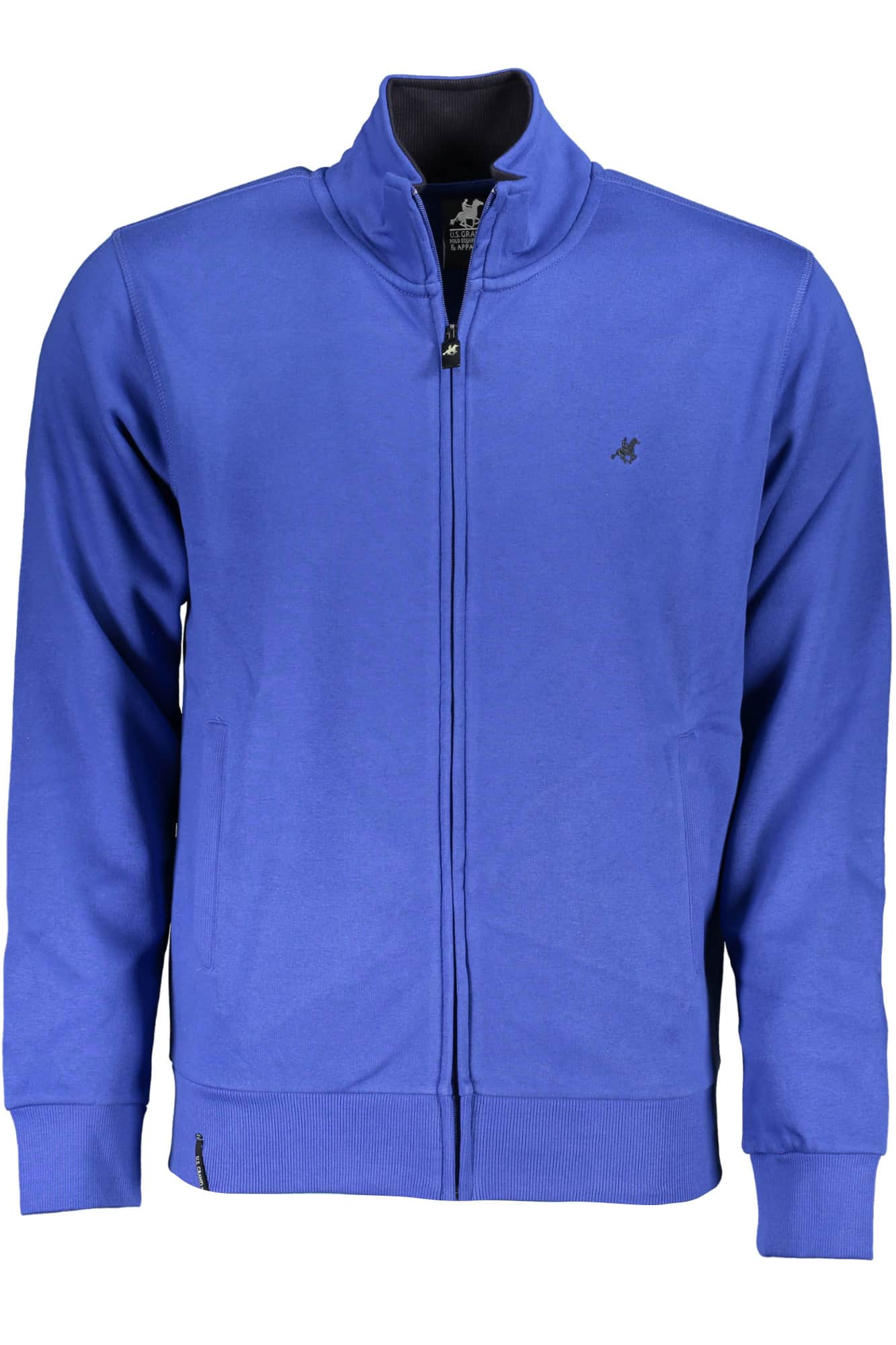 US GRAND MEN'S BLUE ZIP-UP SWEATSHIRT