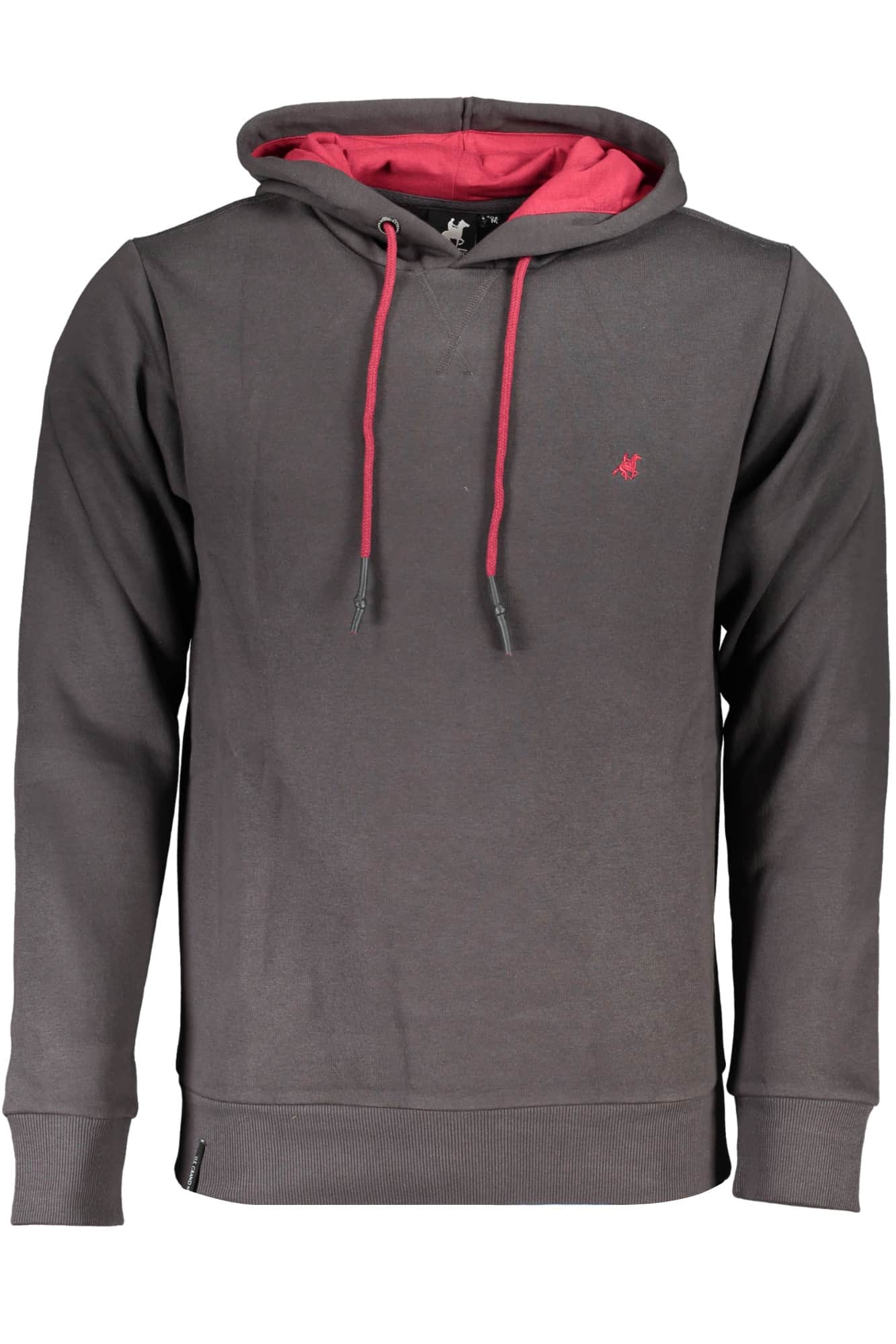 US GRAND MEN'S BLACK ZIP-UP SWEATSHIRT