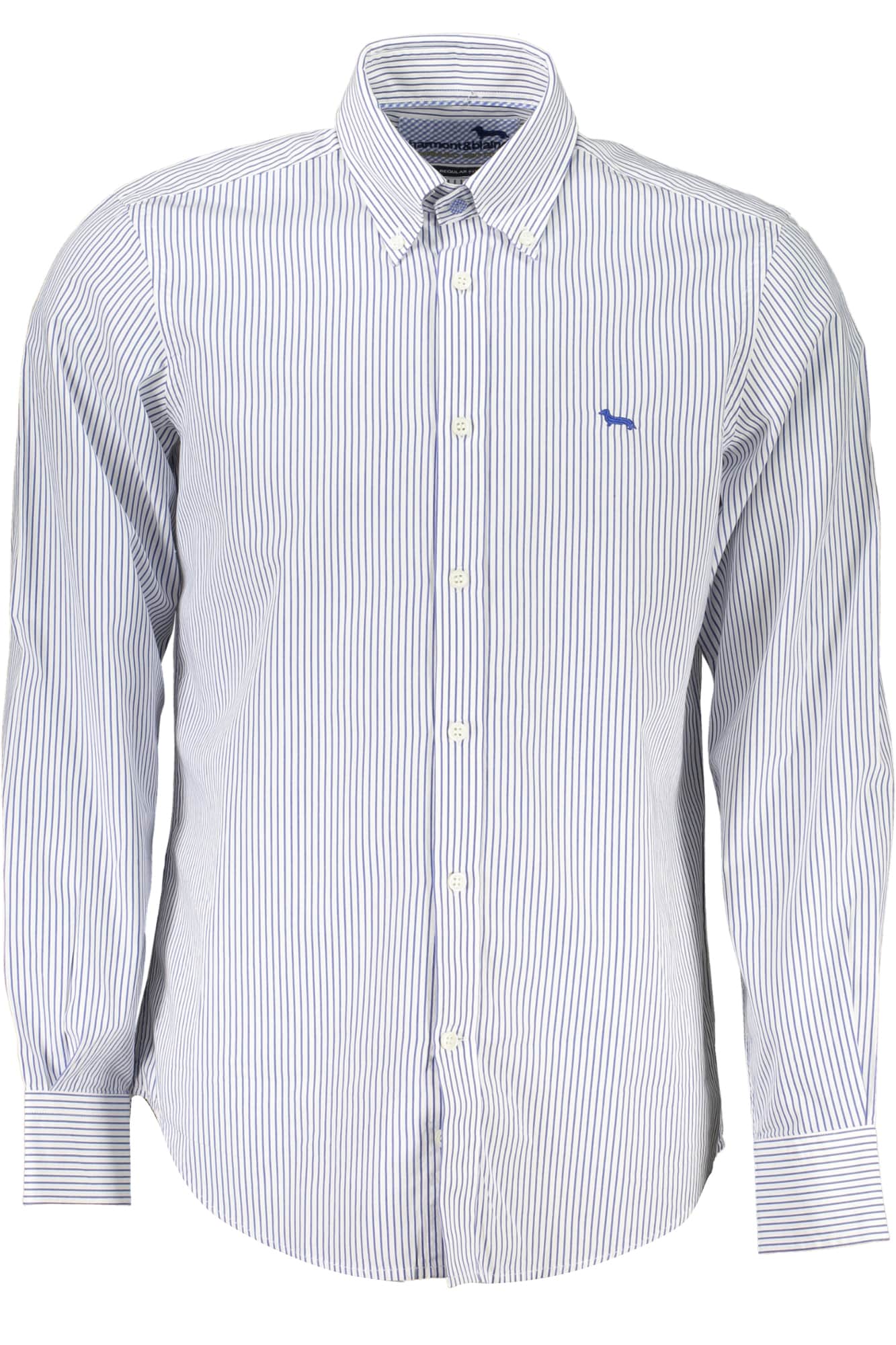 HARMONT & BLAINE HEREN LANGE MOUW SHIRT BLAUW