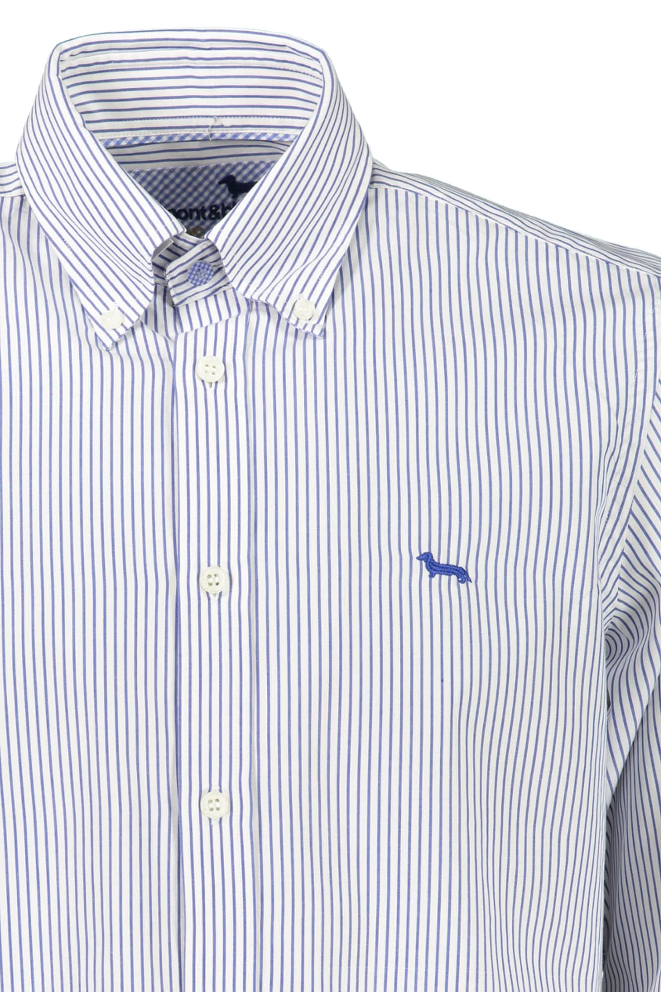 HARMONT & BLAINE HEREN LANGE MOUW SHIRT BLAUW
