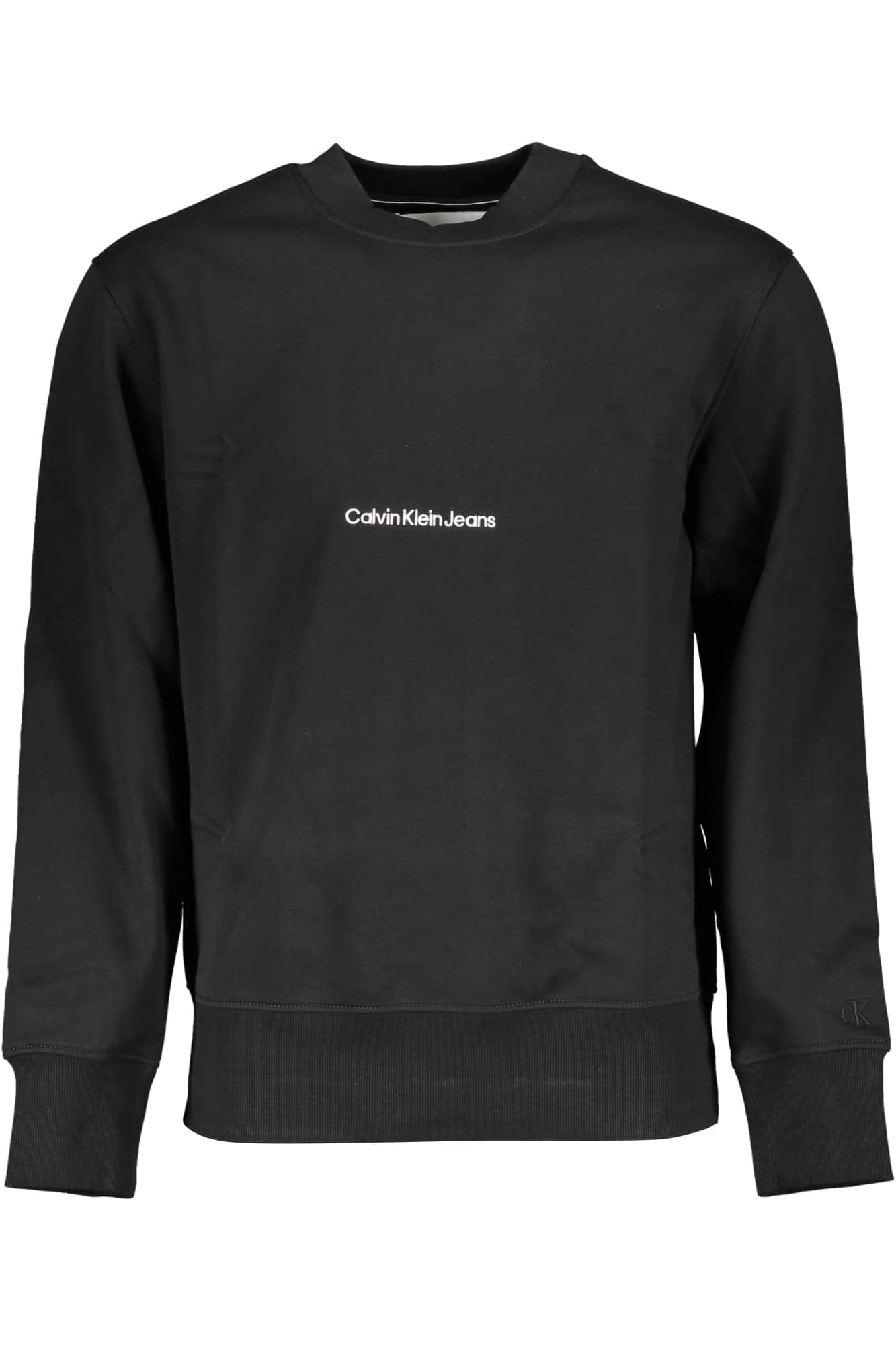 CALVIN KLEIN MEN'S BLACK ZIPLESS SWEATSHIRT