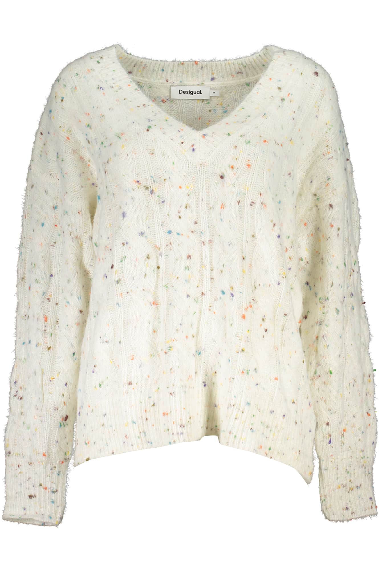 DESIGUAL BLUE WOMEN'S SWEATER