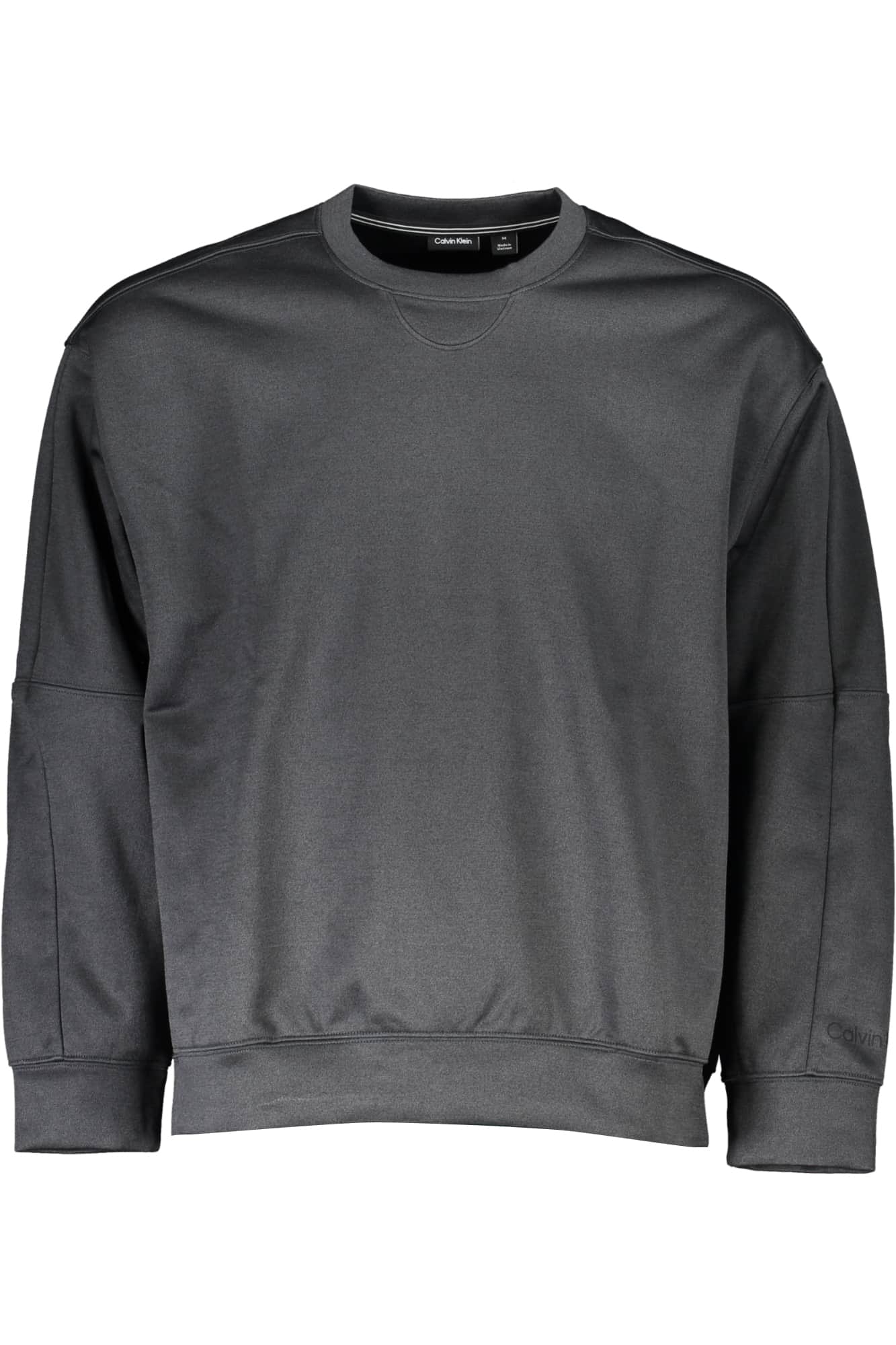 CALVIN KLEIN MEN'S BLACK ZIPLESS SWEATSHIRT
